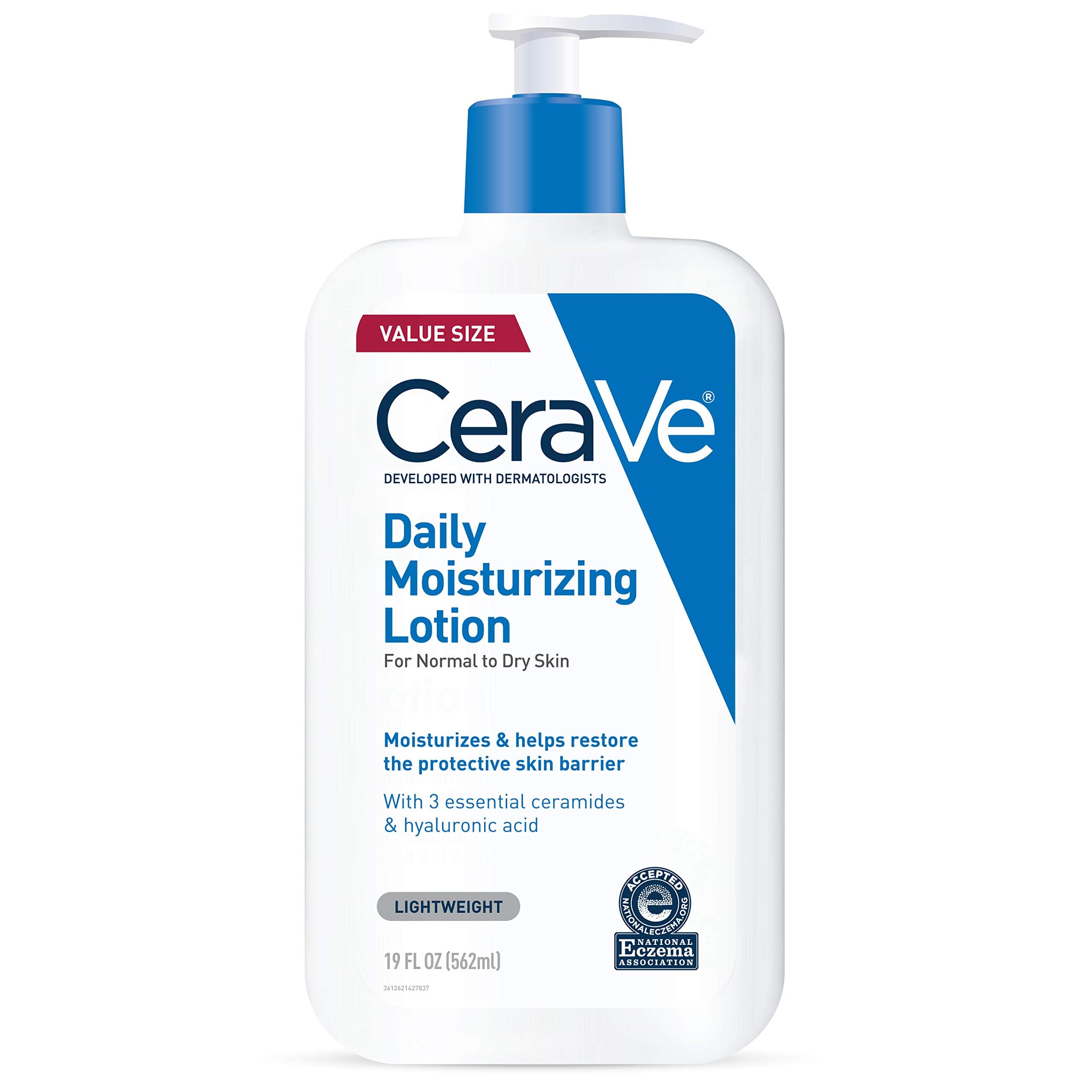 CeraVe Daily Moisturizing Lotion for Dry Skin | Body Lotion & Face Moisturizer with Hyaluronic Acid and Ceramides | Daily Moistu