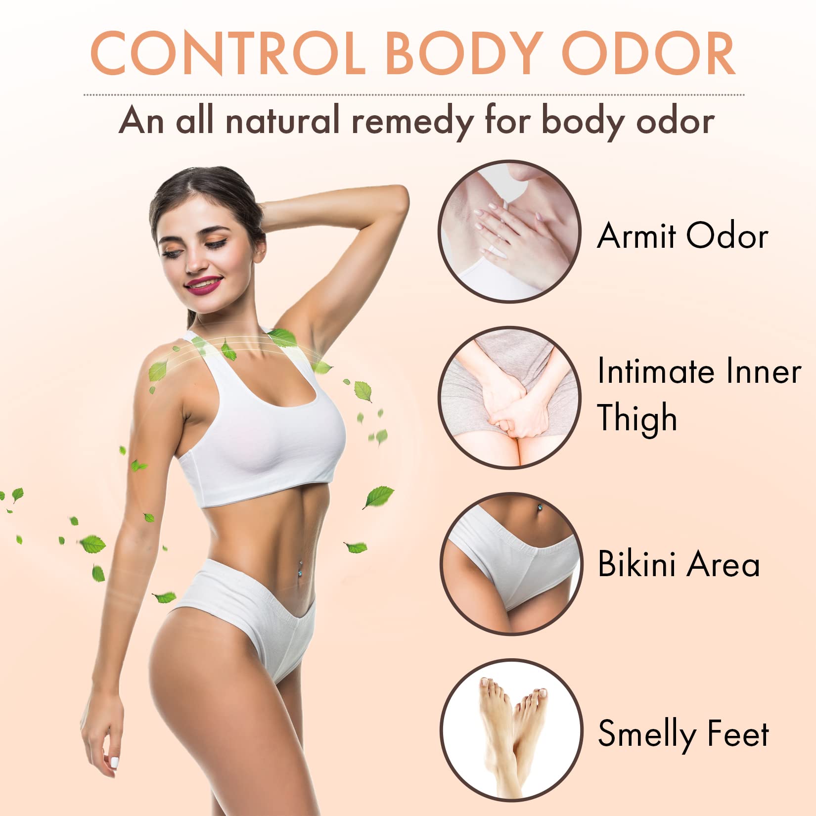 Natrulo Persimmon Body Wash - Natural Deodorant Soap for Odor Control, 8 oz