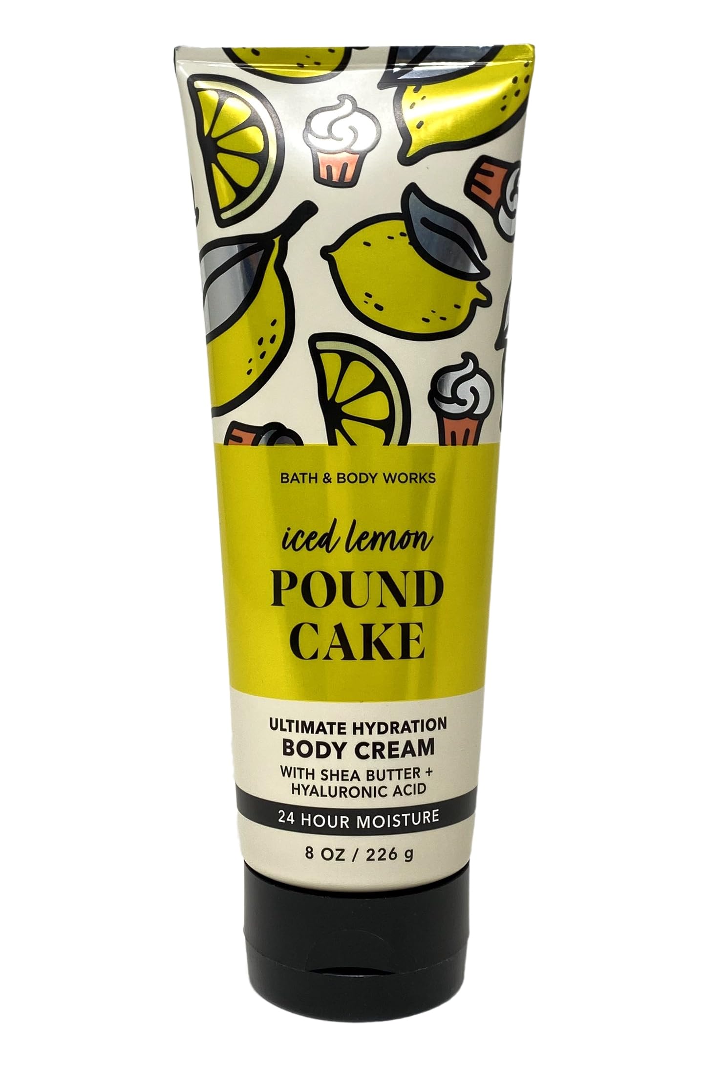 Bath & Body Works Ultimate Hydration Body Cream Pack Of 2 (Iced Lemon Pound Cake),8.0 Fluid_Ounces