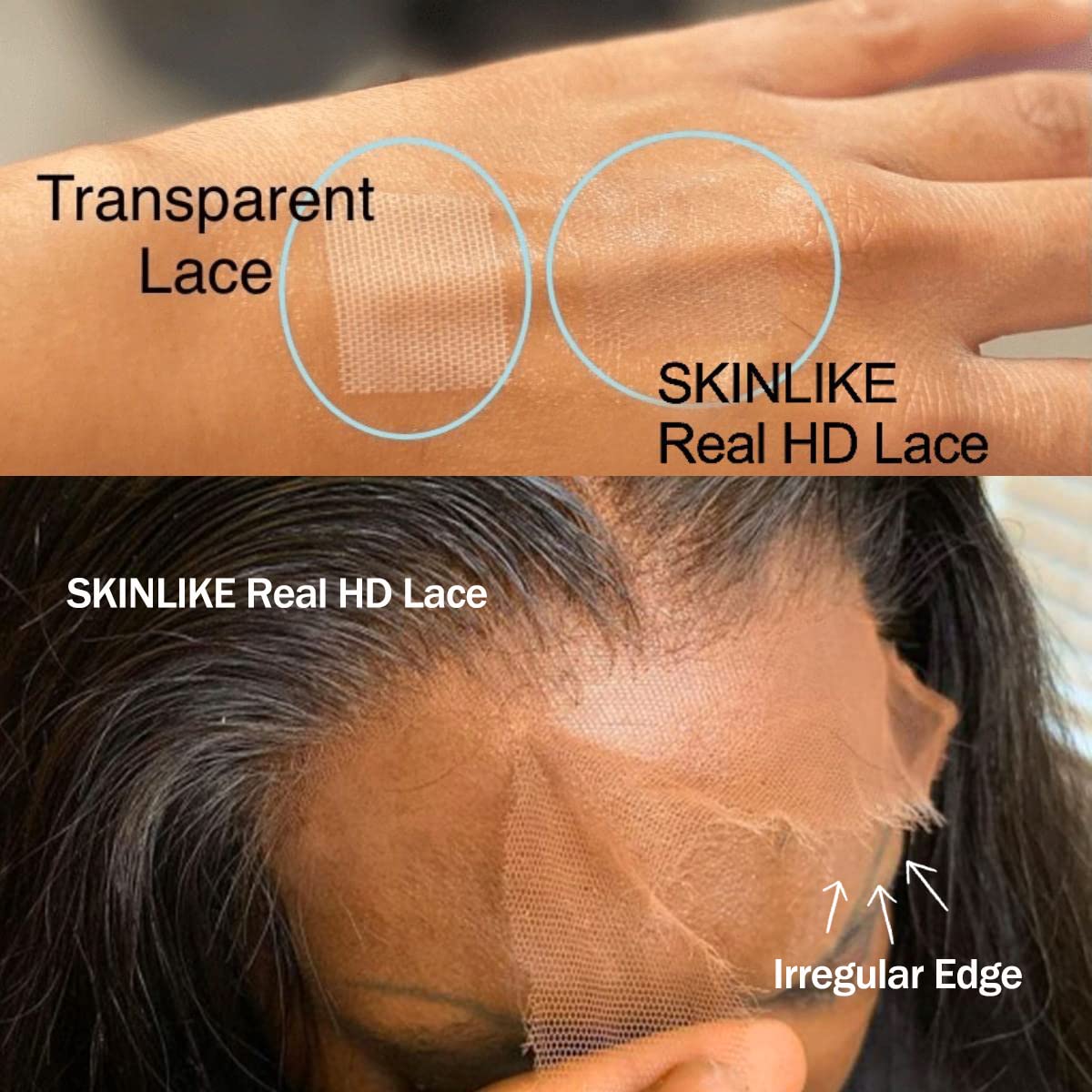 Beeos 5X5 Skinlike Real Hd Lace Closure Only, Deep Wave 0.10Mm Ultra-Thin Melted Swiss Lace Closure Piece Pre-Plucked Natural Ha