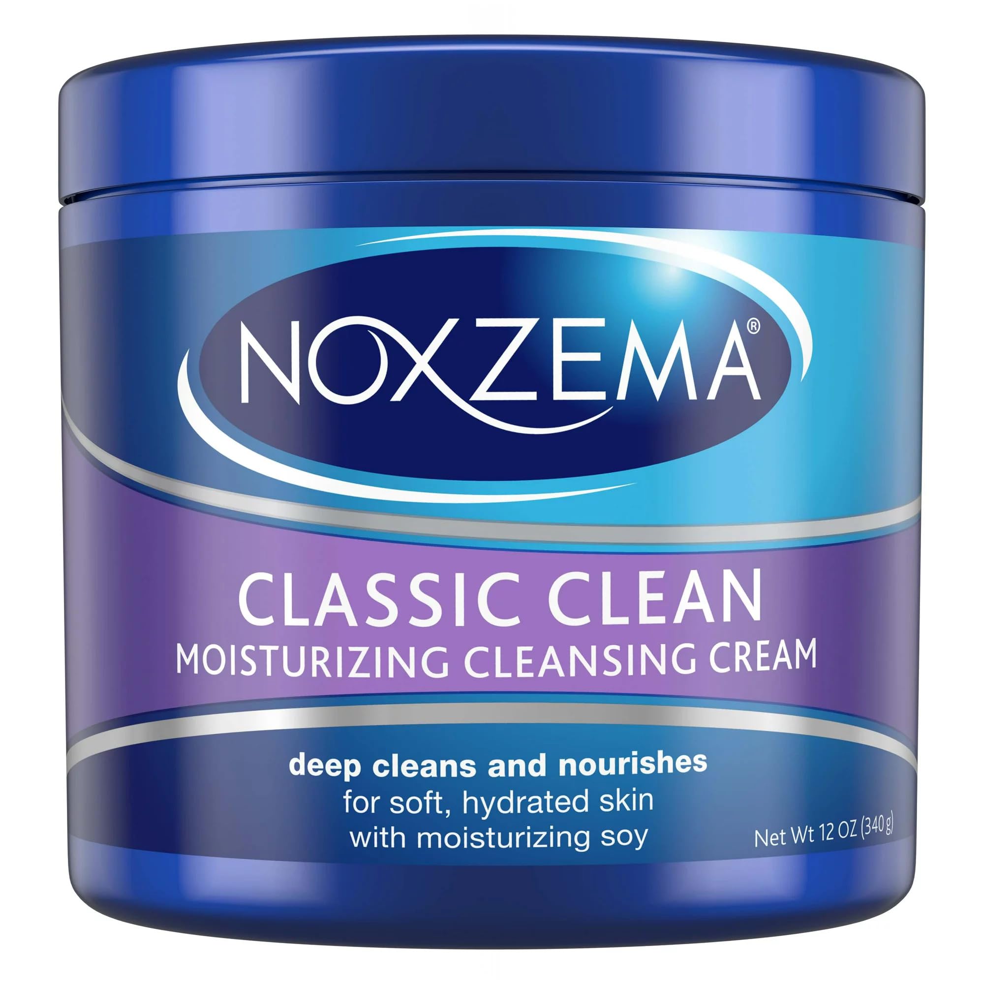 Noxzema Facial Cleanser, Moisturizing Cleansing, 12 Oz