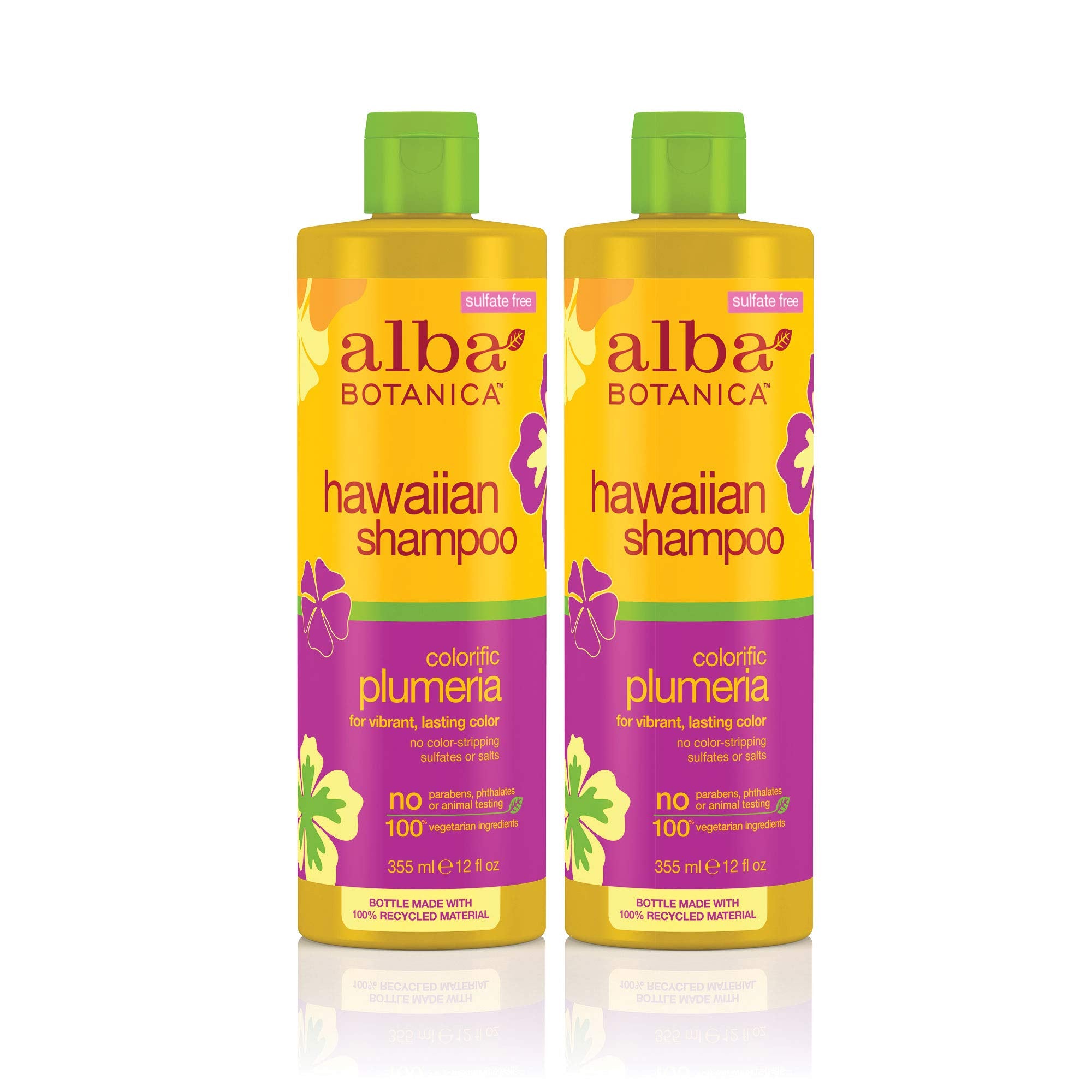 Alba Botanica Hawaiian, Plumeria Shampoo, 12 Ounce (Pack Of 2)