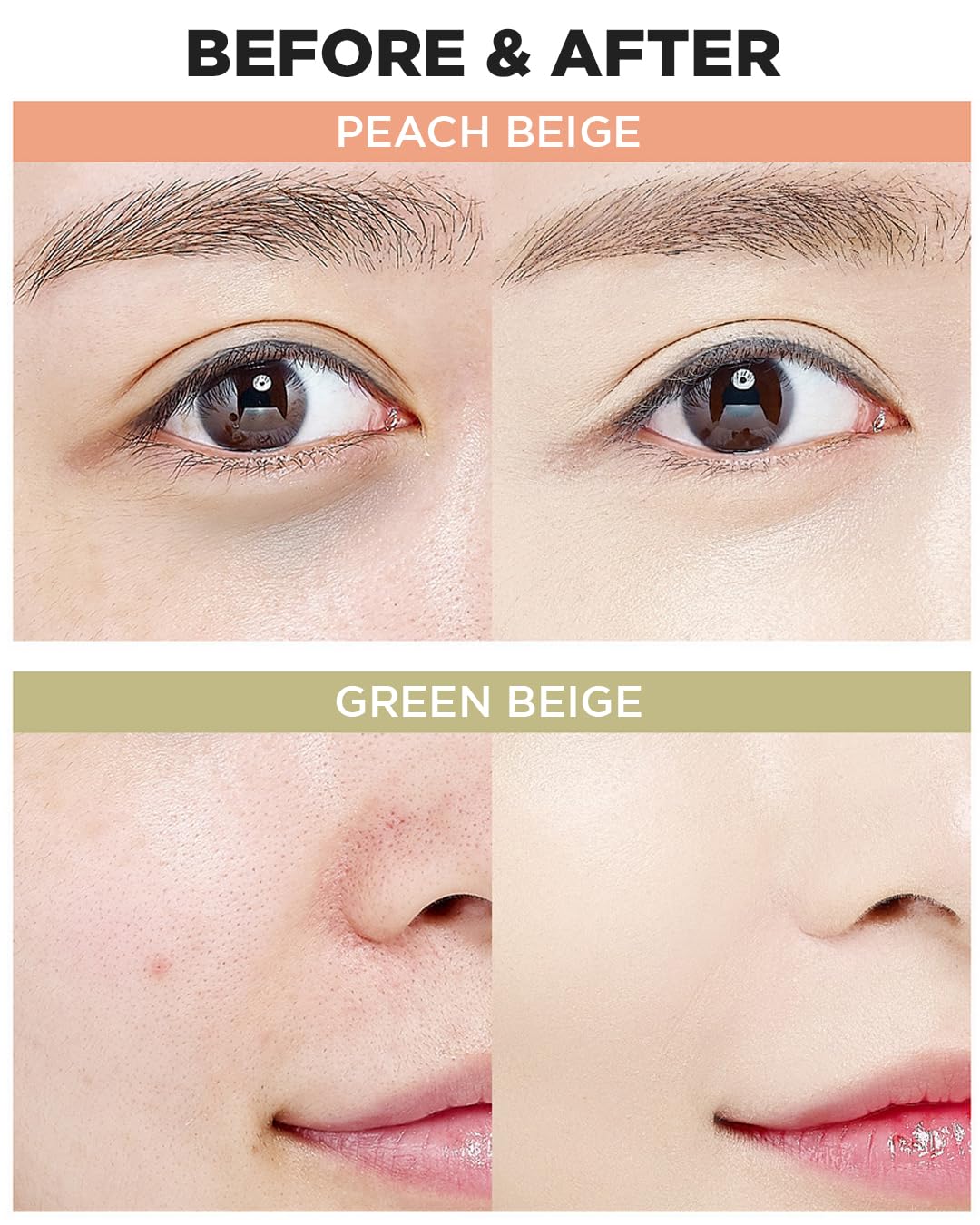 Thesaem Cover Perfection Pot Concealer #Green Beige - High Adherence & Coverage Balm, Conceals & Corrects Redness Spots, Matte F