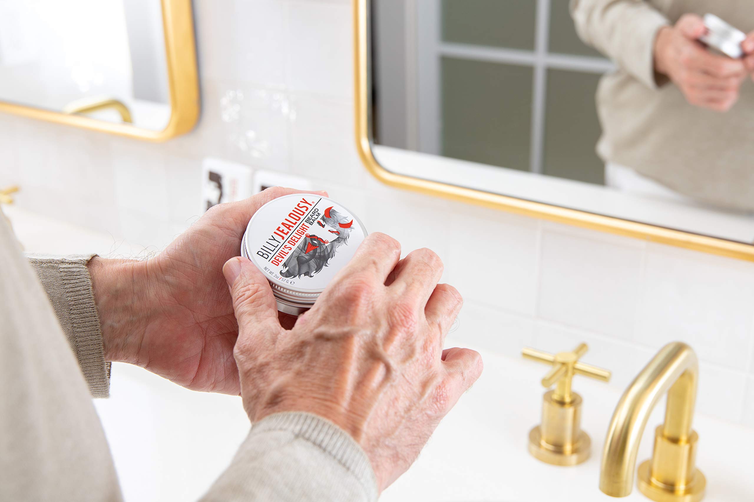 Billy Jealousy Devil 'S Delight Moisturizing Strengthening & Softening Everyday Scented Beard Balm, 2 Oz.