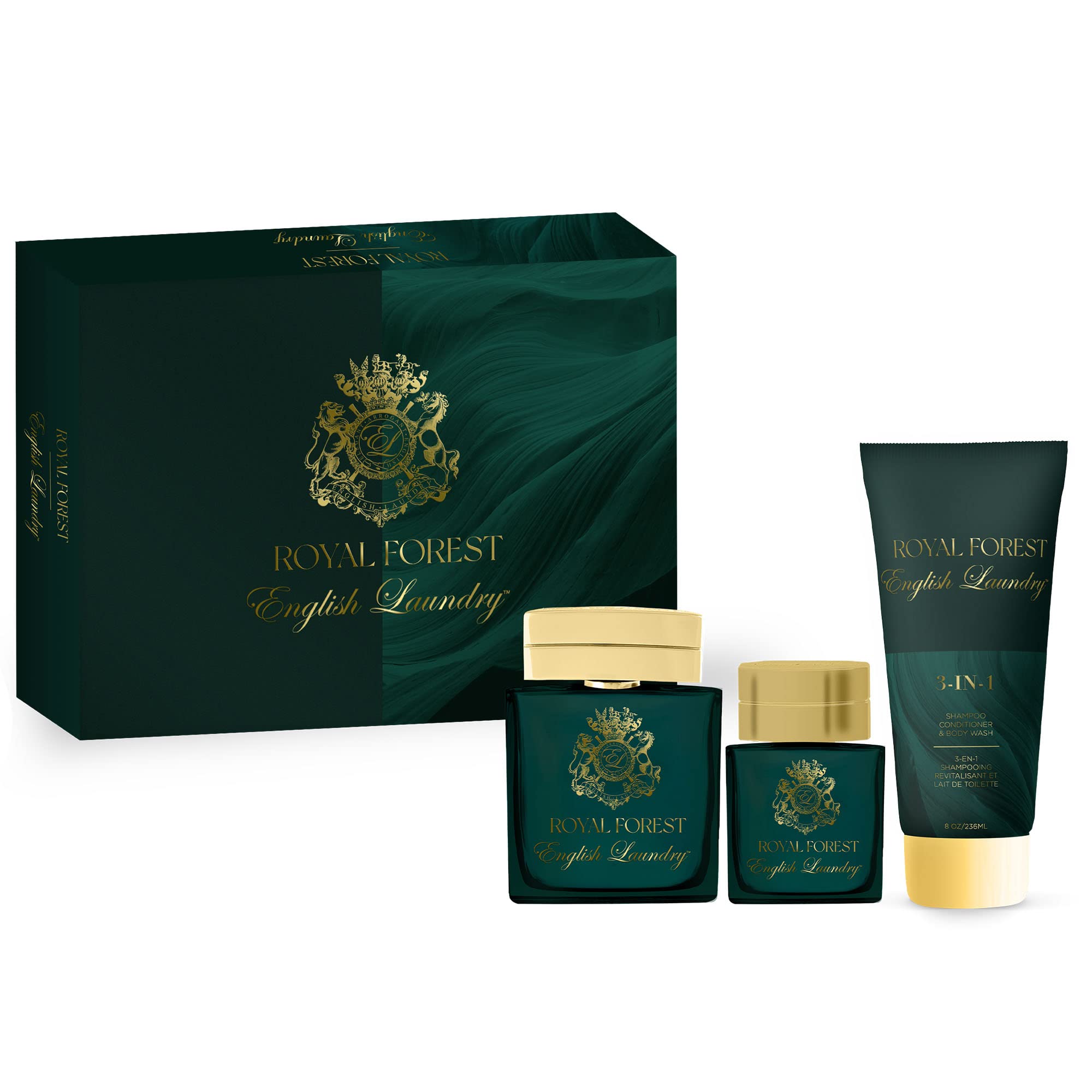 Royal Forest by English Laundry 3 Piece Gift Set Eau de Parfum for Men