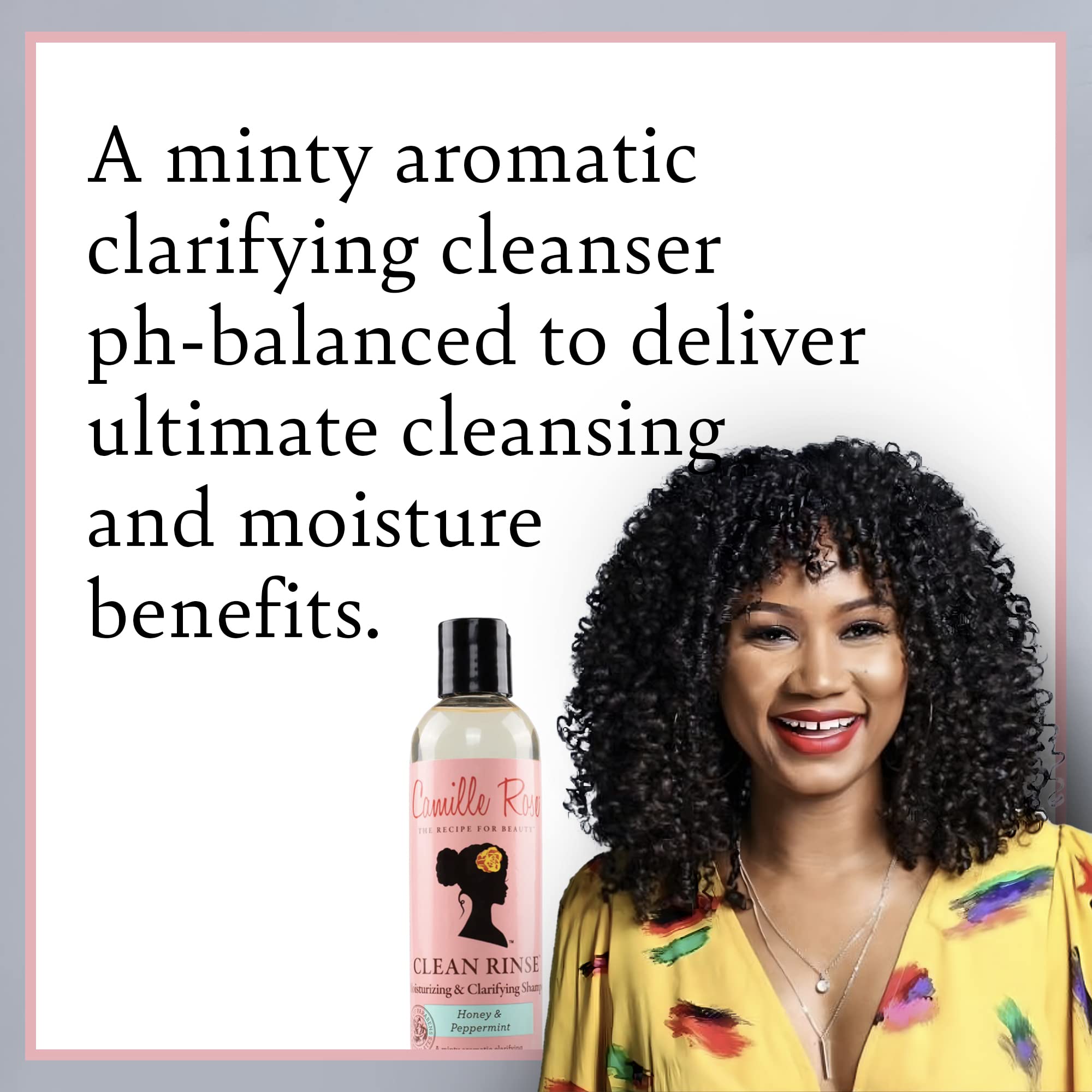 Camille Rose Naturals Clean Rinse Shampoo, 8 OZ