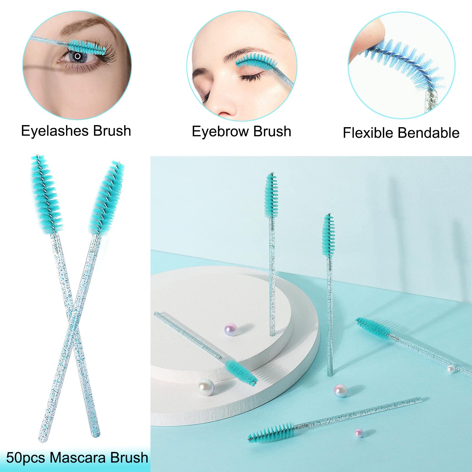 Aremod Eyelash Cleanser For Extensions, Lash Shampoo Kit With Lash Fan, 30Ml Lash Shampoo,Eyelash Extension Brush And Wash Bottl