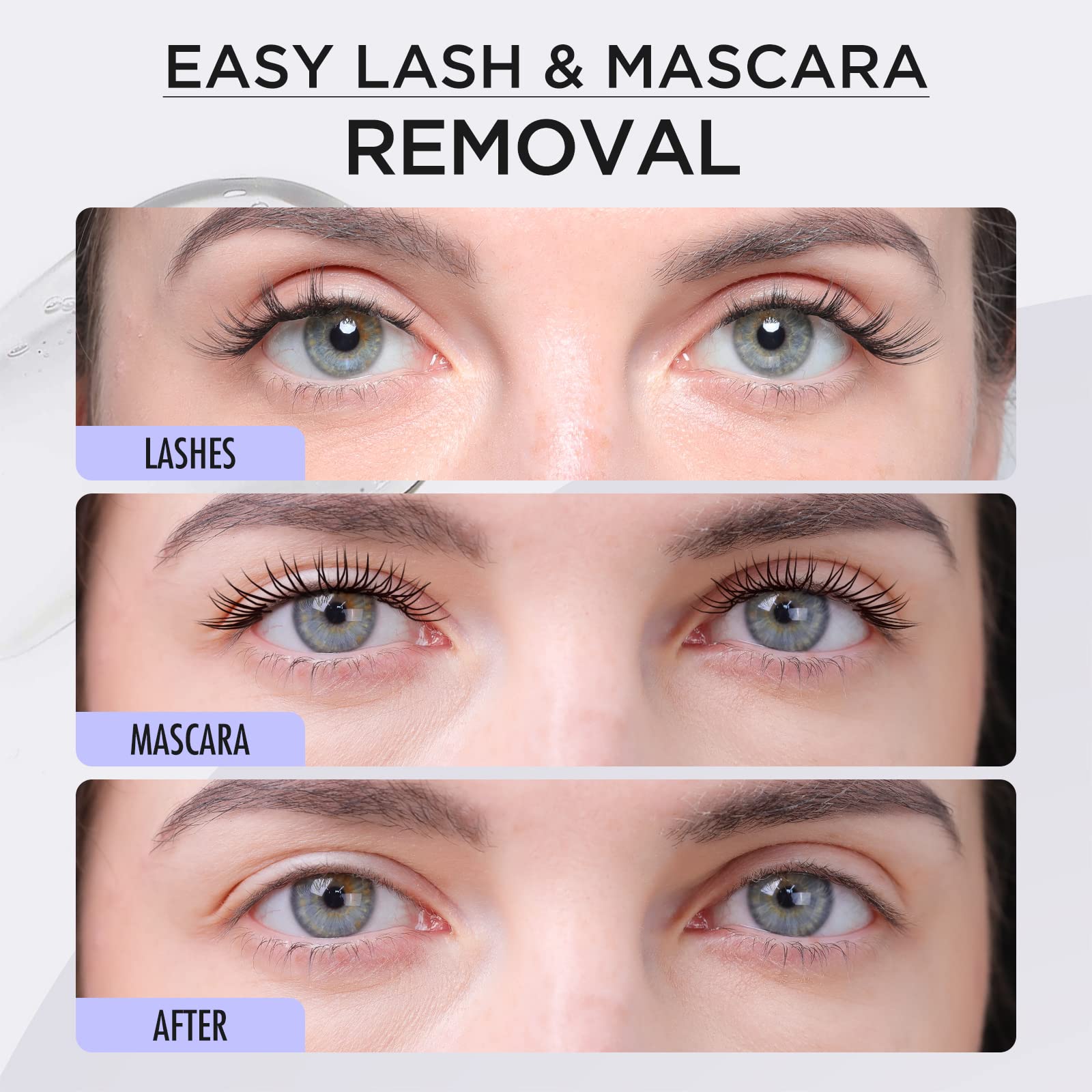 BEYELIAN Lash Remover for Cluster Lashes, 5g Adhesive Remover with Mascara Wand, Effective Glue Removal