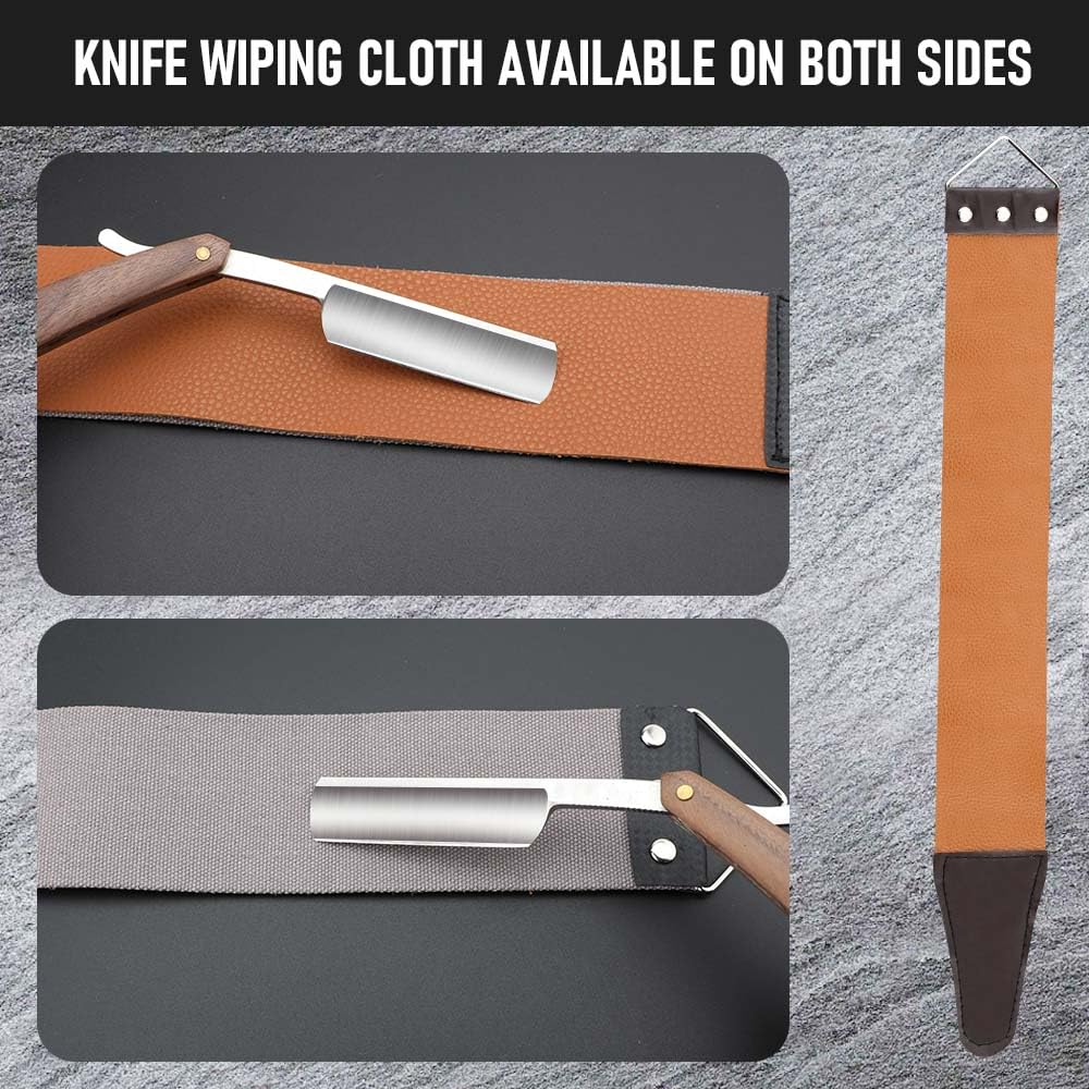 Straight Razors For Men Professional Straight Edge Barber Razor Premium Stainless Steel Shaver Razor With Shaving Strop For Men