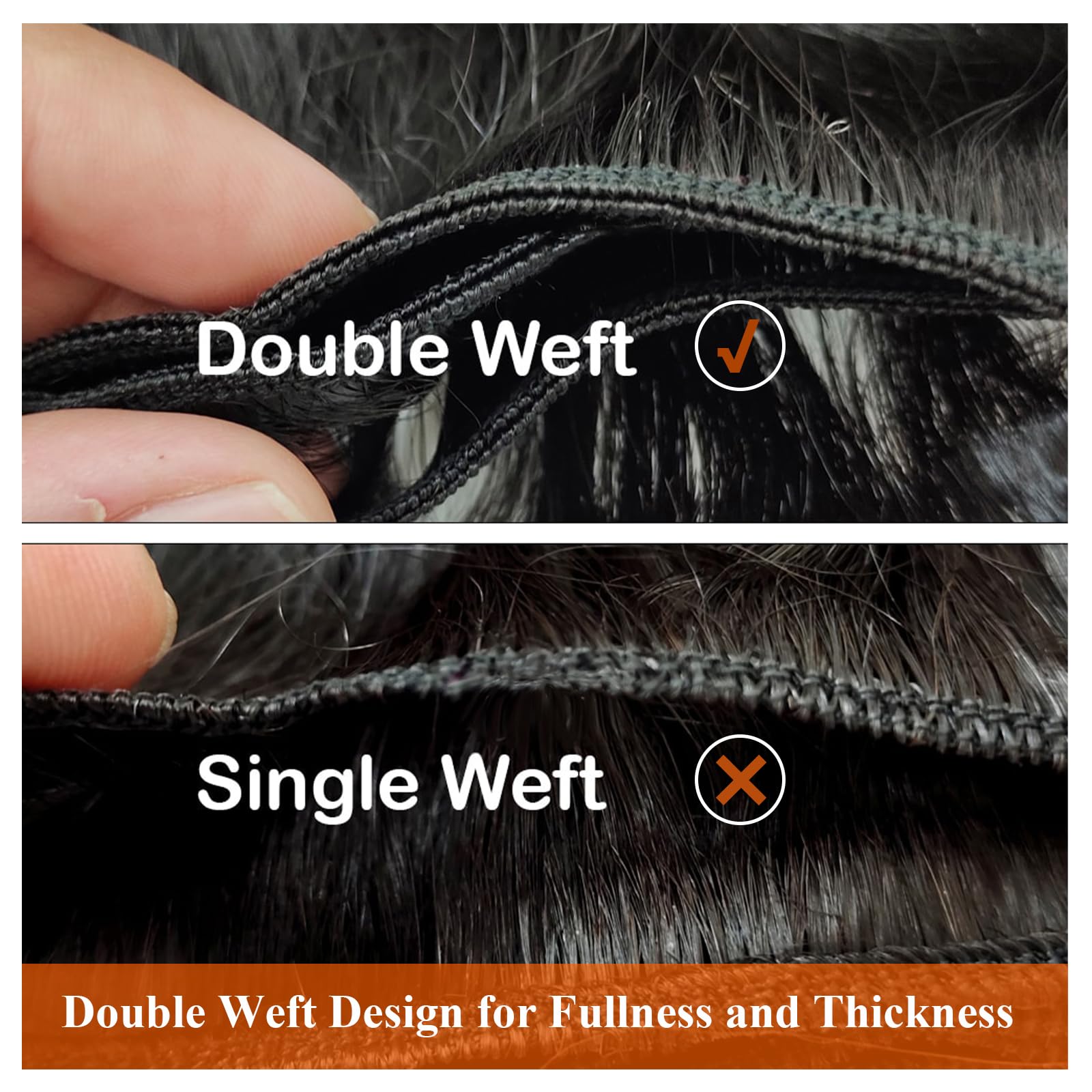 Full Shine Weft Hair Extensions Human Hair 22 Inch Sew In Hair Extensions Remy Straight Hair Weft Color 18 Ash Blonde Highlight