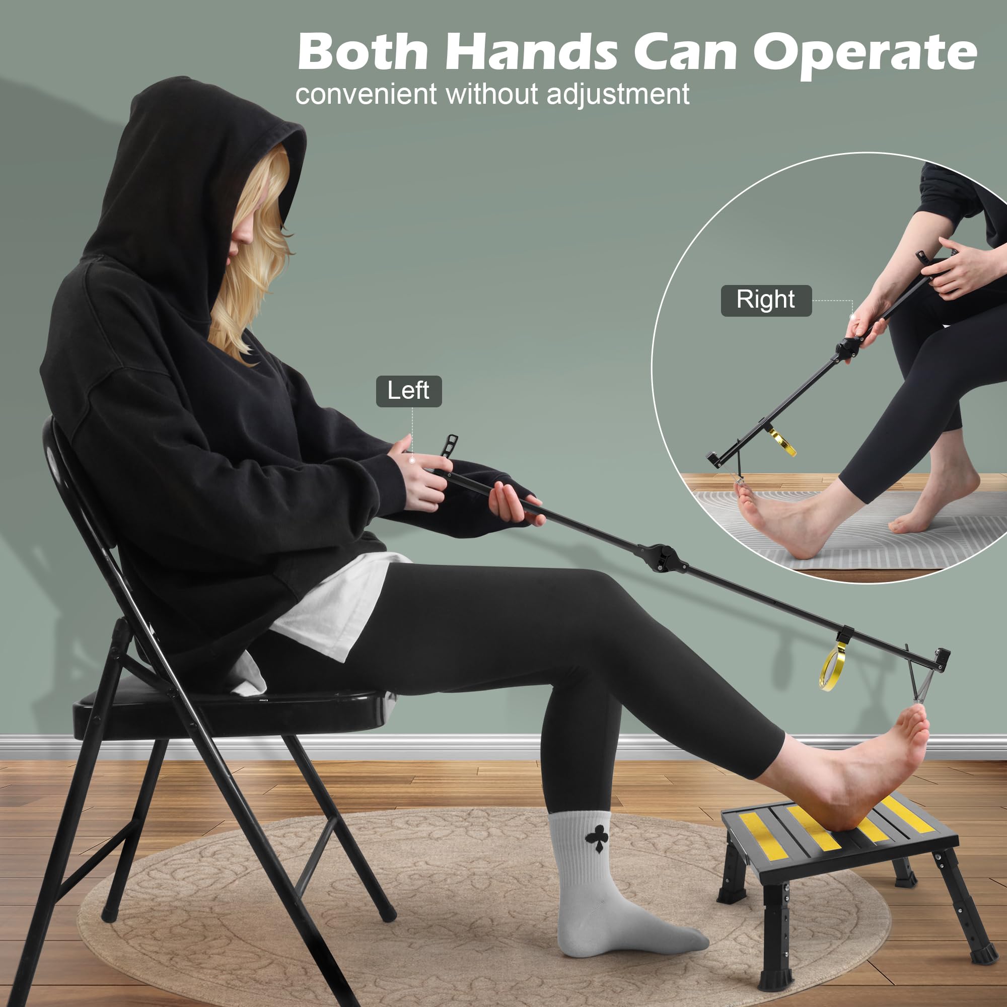 DEPSUNNY Long Handle Toenail Clippers with Magnifier -Wide Jaw & Ergonomic Design for Seniors, Arthritis & Limited Mobility | He