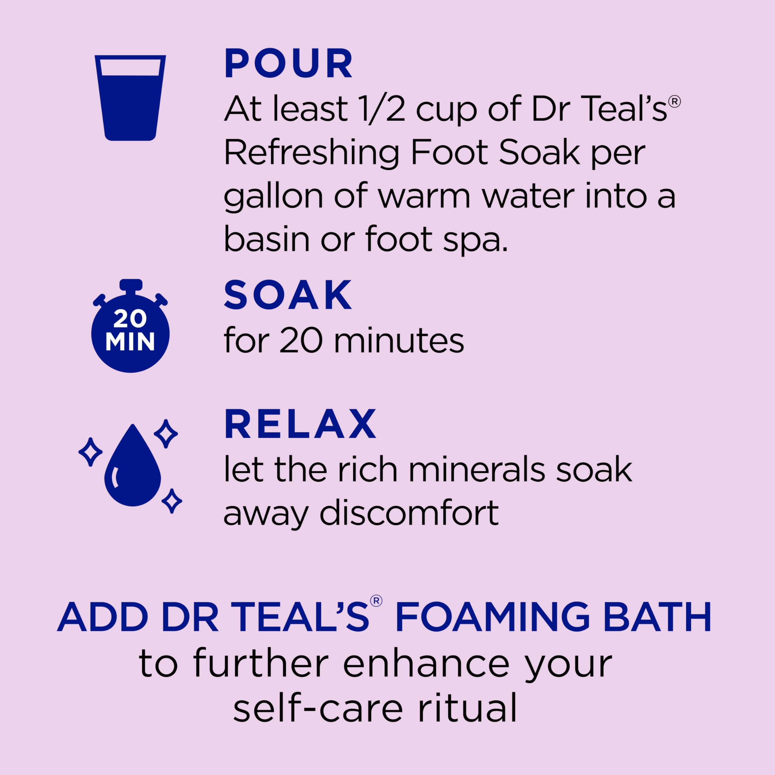 Dr Teal's Foaming Bath, Soothe & Sleep 34 oz (Pack of 5)