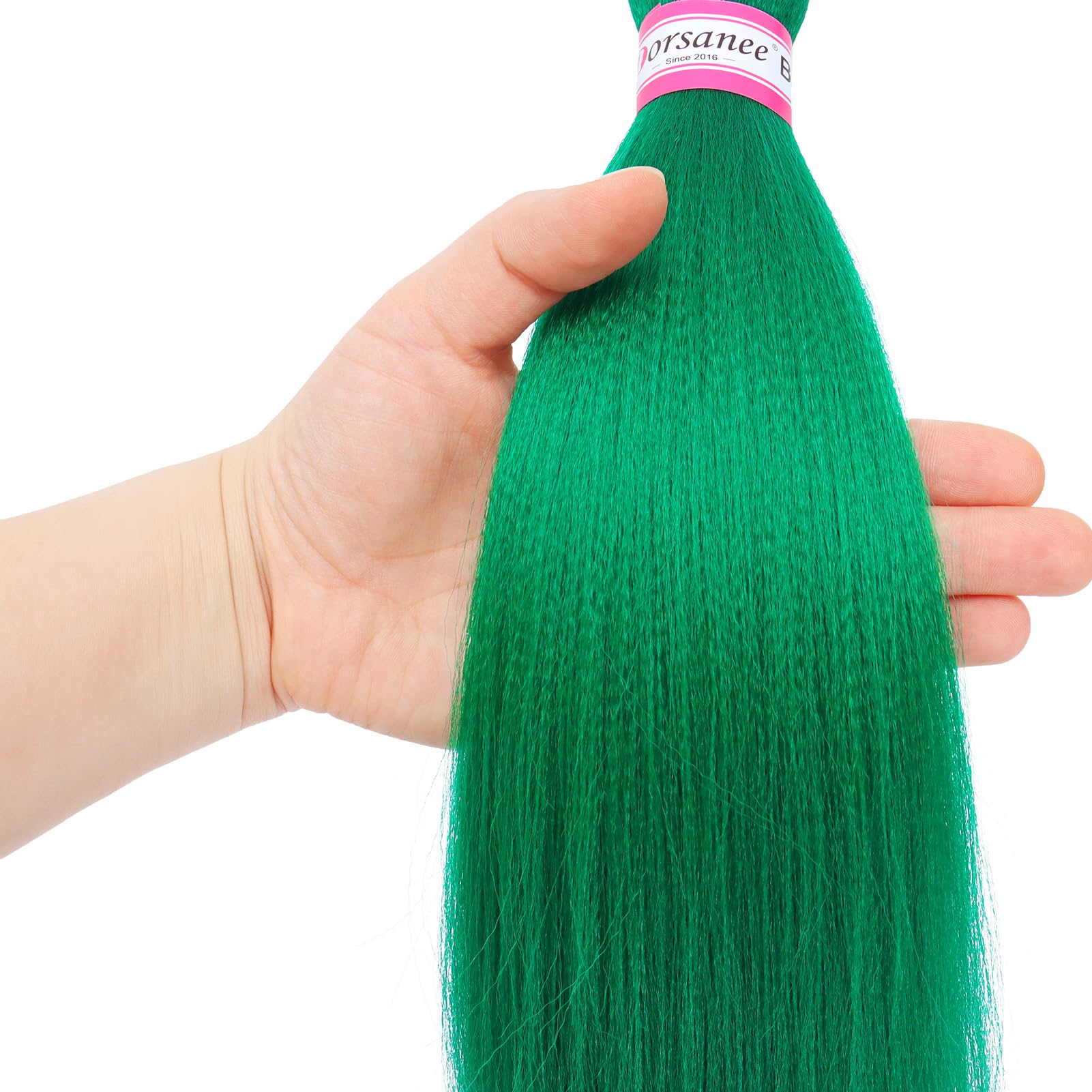 Dorsanee Green Braiding Hair Pre Stretched 20 Inch 3 Packs Professional Easy Braiding Hair For Crochet Braids Twists Locs Hair S