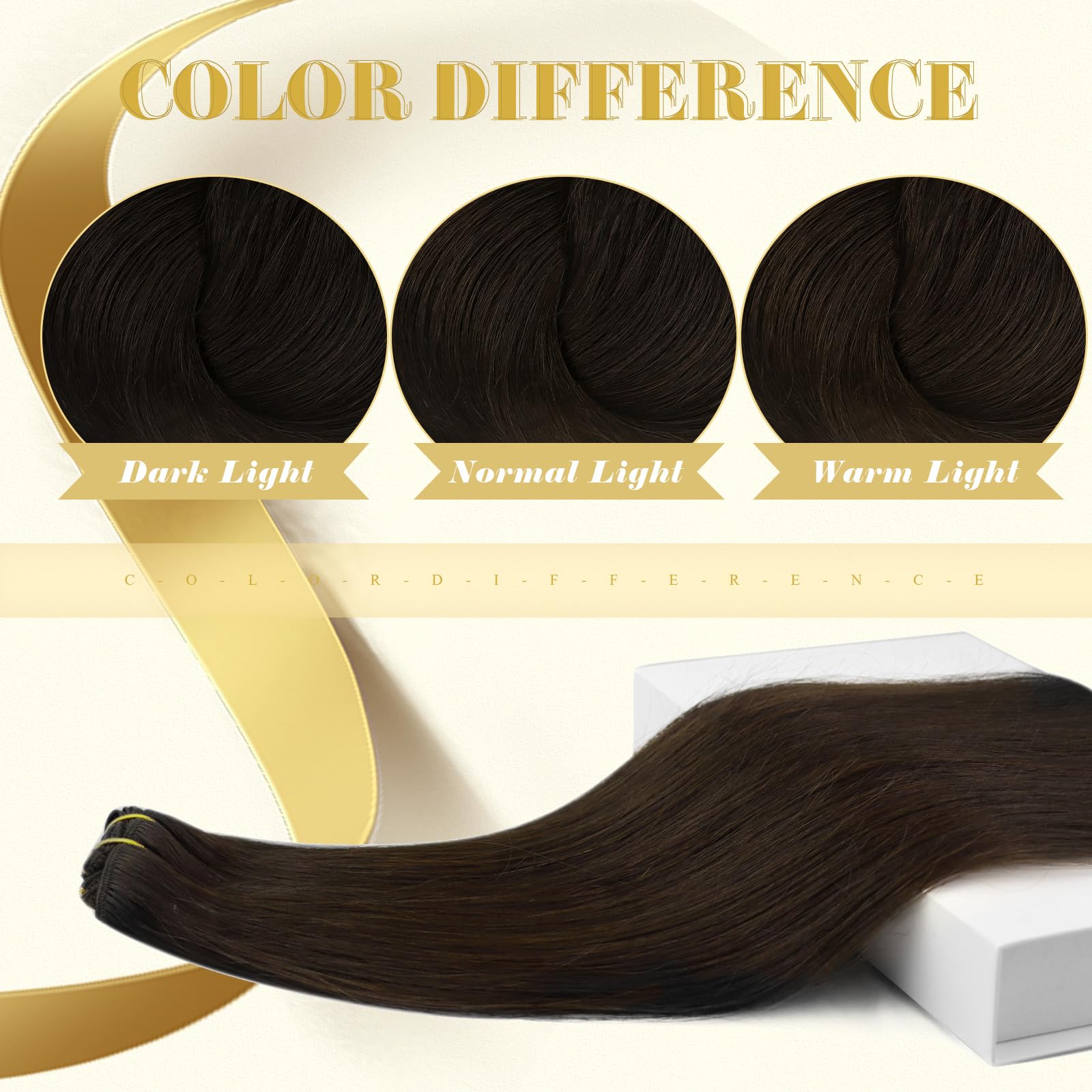 Ve Sunny Clip In Hair Extensions Real Human Hair Dark Brown Human Hair Clip In Extensions Remy Human Hair Clip In Extensions Dar