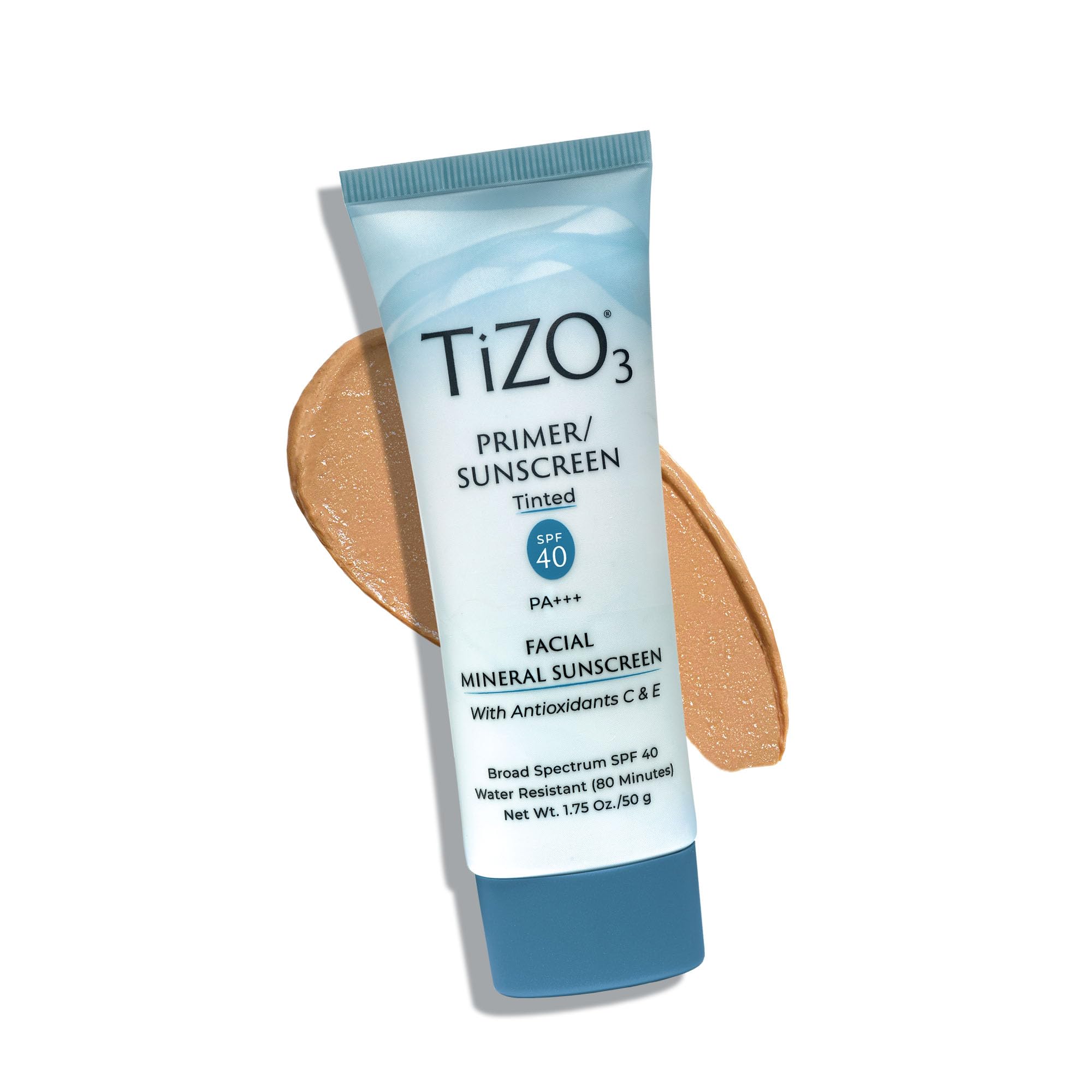 Tizo3 Facial Primer Tinted SPF 40 by Tizo for Unisex - 1.75 oz Sunscreen