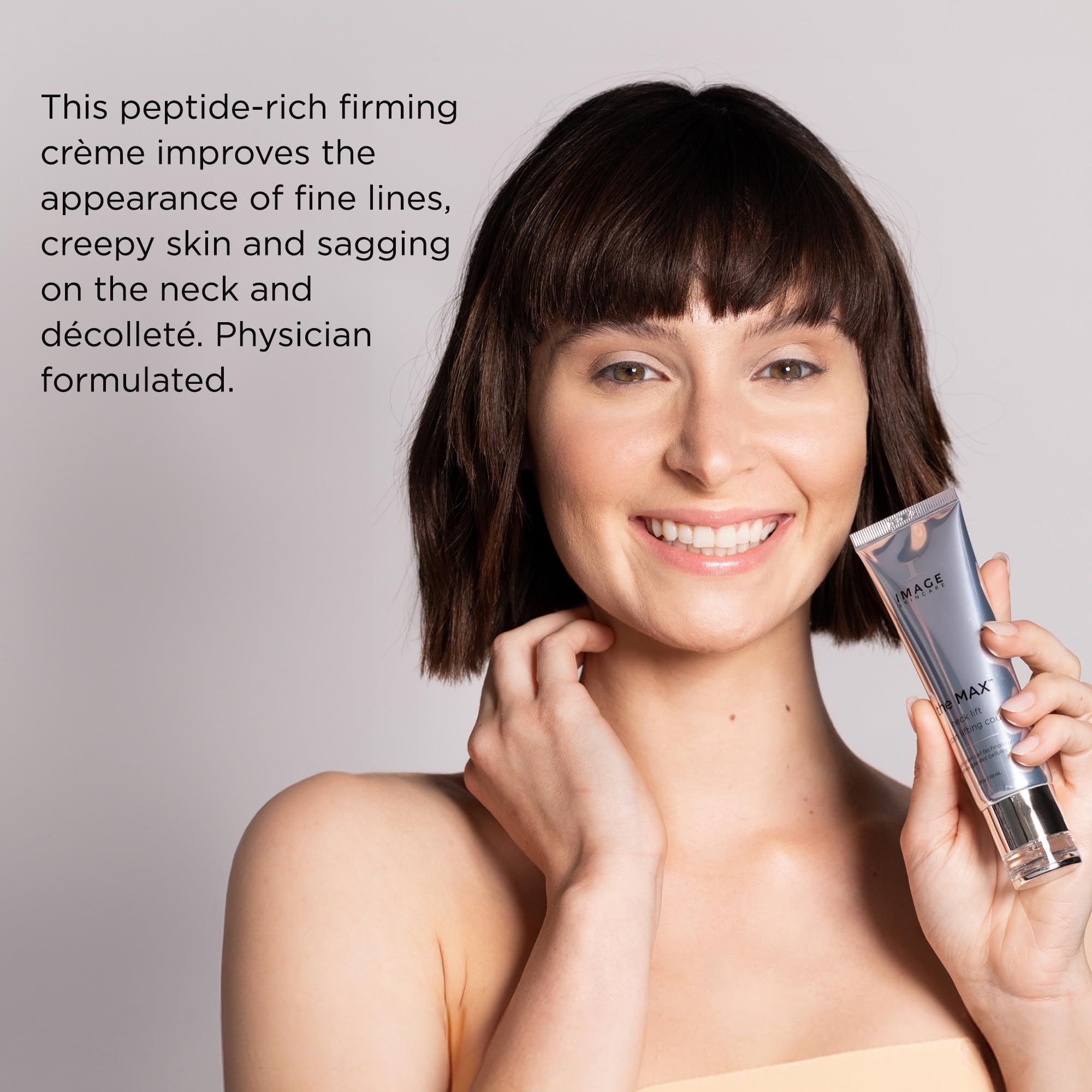 IMAGE Skincare, the MAX Neck Lift, Firming Cream to Uplift the Appearance of Sagging Skin, Improve Appearance of Fine Lines, 2 f