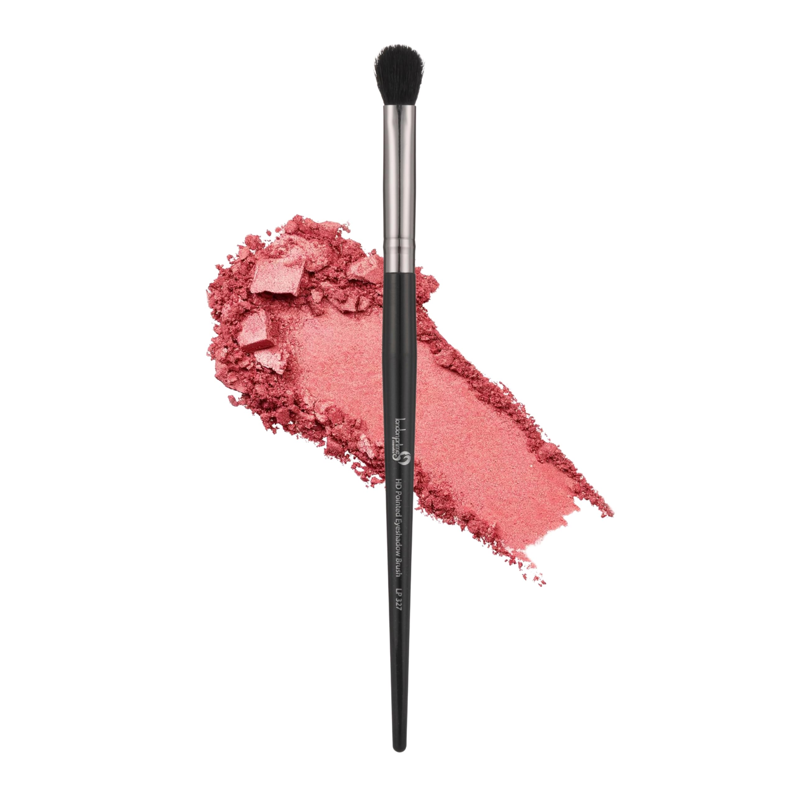 London Prime Hd Pointed Eyeshadow Brush, Fluffy Brush For Powder & Cream Eyeshadow, Gradient Blending, Soft Vegan Bristles, Prec