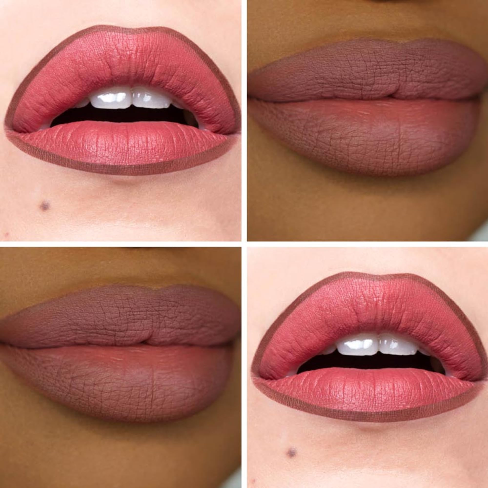 The Lip Bar | Straight Line Lip Liner | Vegan & Cruelty Free | Straight Living - Deep Brown