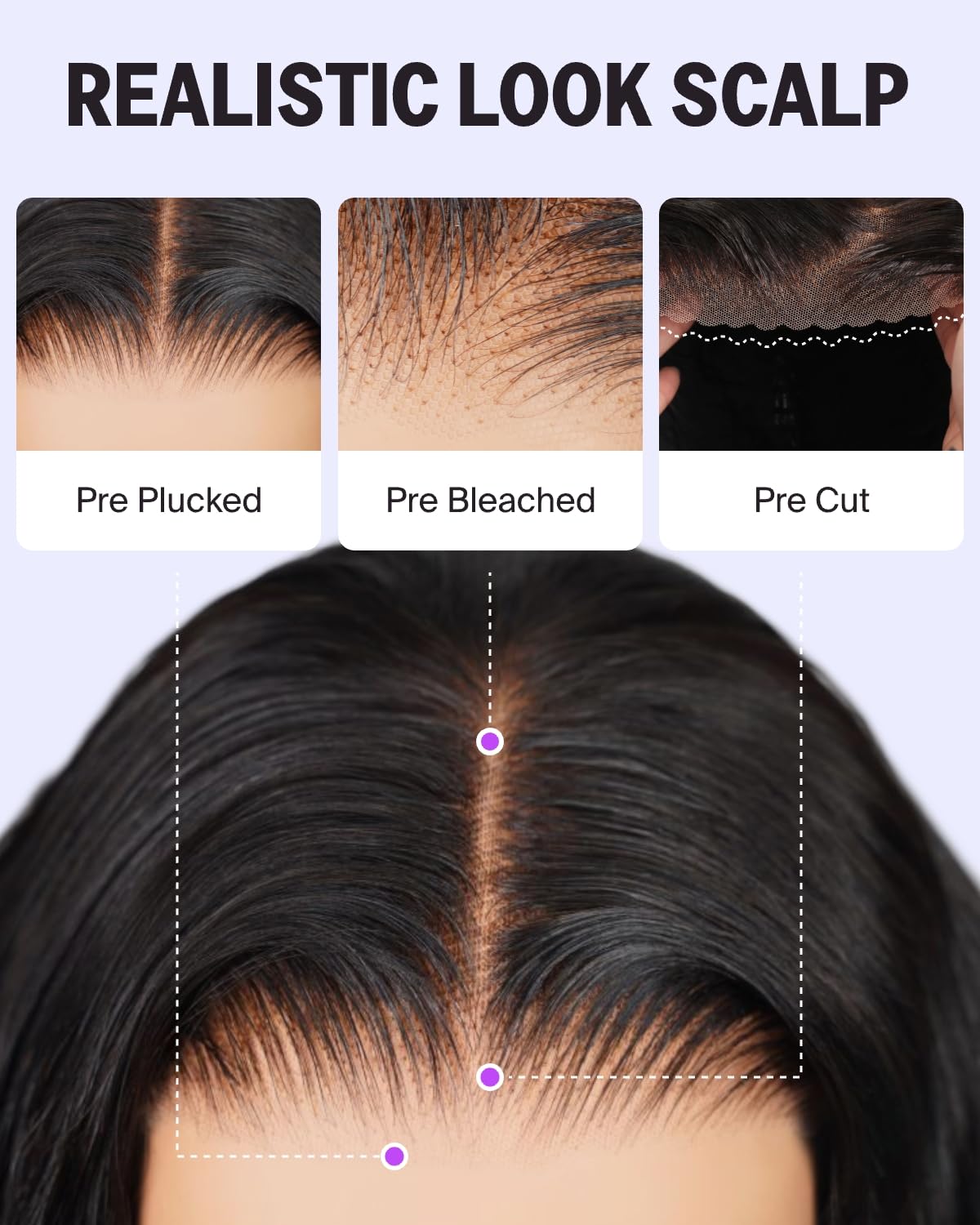 Megalook Salon-Quality Ready To Go Glueless Wigs Human Hair 250% Density Pre Cut Hd Lace 6X5 Closure Wig 12A Silky Straight Wig