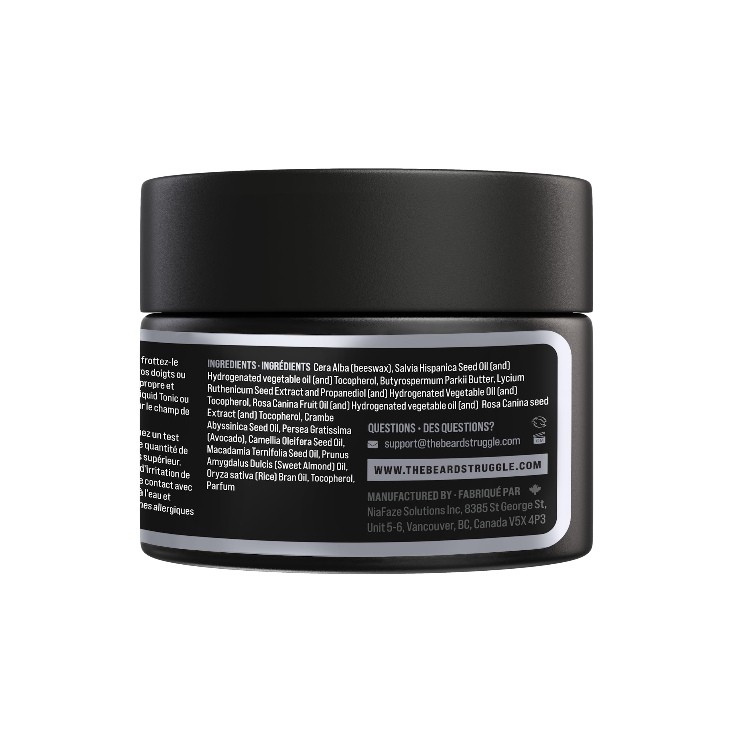 The Beard Struggle Warriors Beard Balm - Silver Collection, Viking Storm - Non-Greasy Low-Hold Formula, Luxurious Cologne-Grade