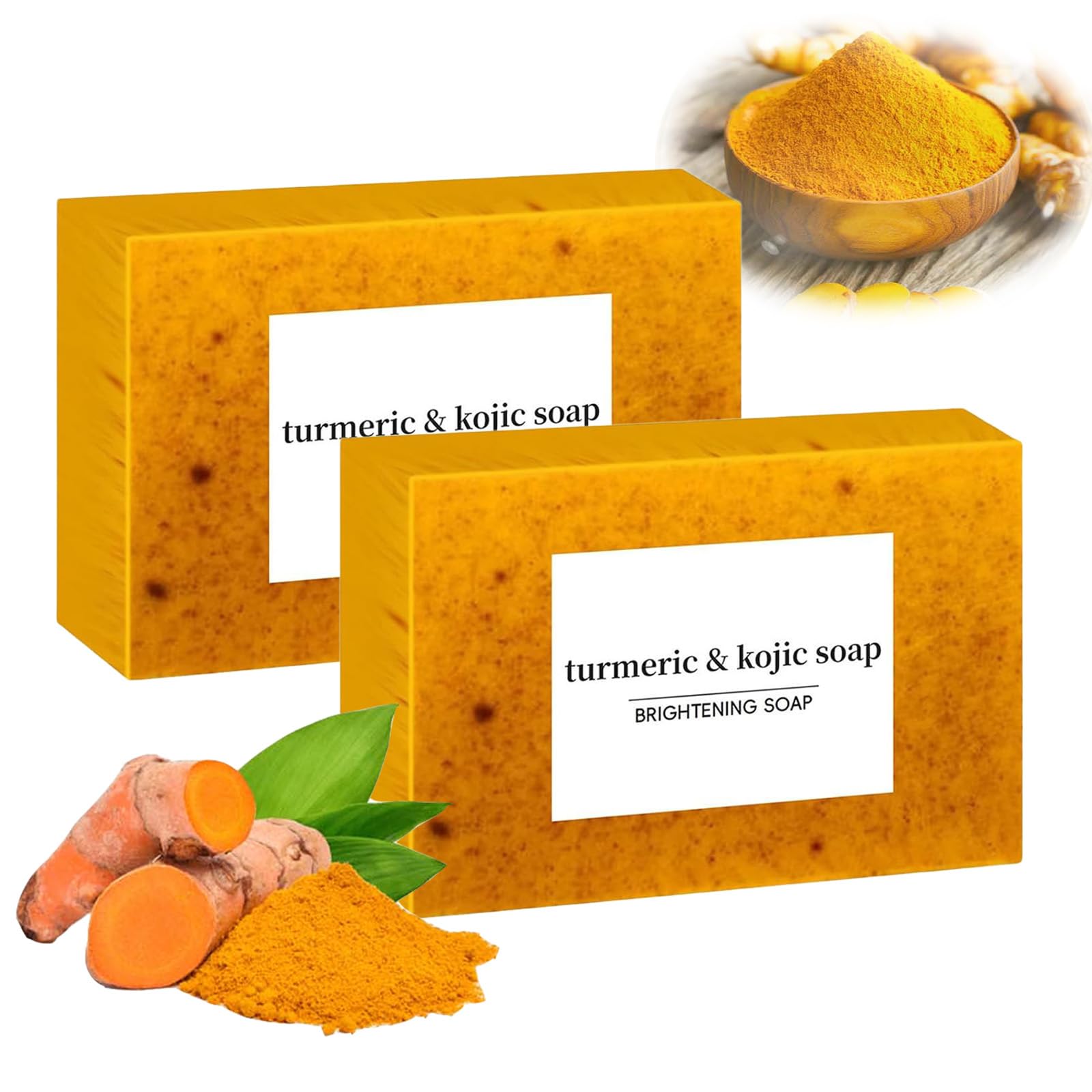 Sheghy Lemon Turmeric Soap, Natural Organic Turmeric Face and Body Wash Soaps Bar, Lemon turmeric Glowing Skin Care Soap, Deep C
