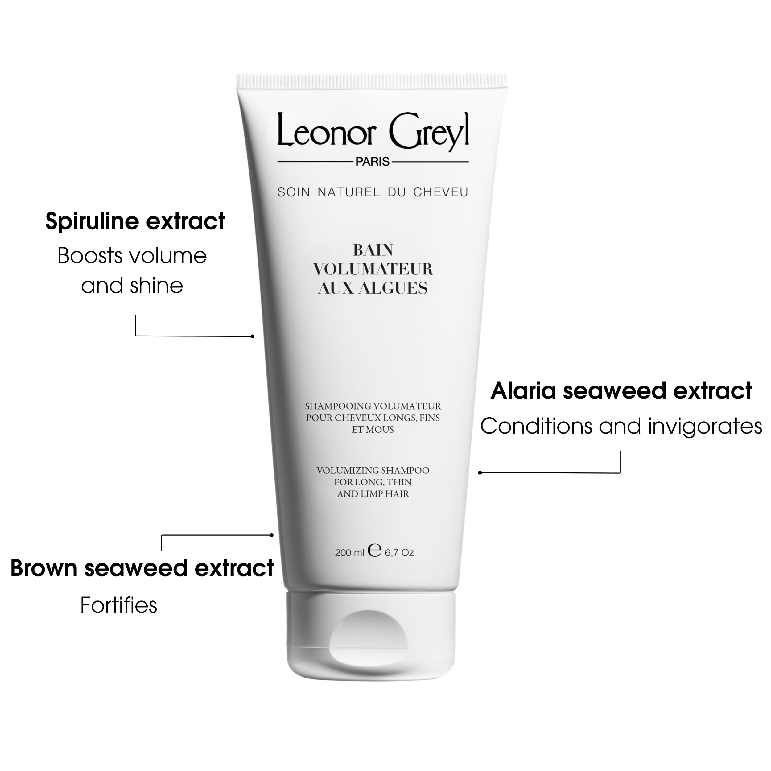 Leonor Greyl Paris Bain Volumateur Aux Algues - Volumizing And Detangling Shampoo, 7 Oz.