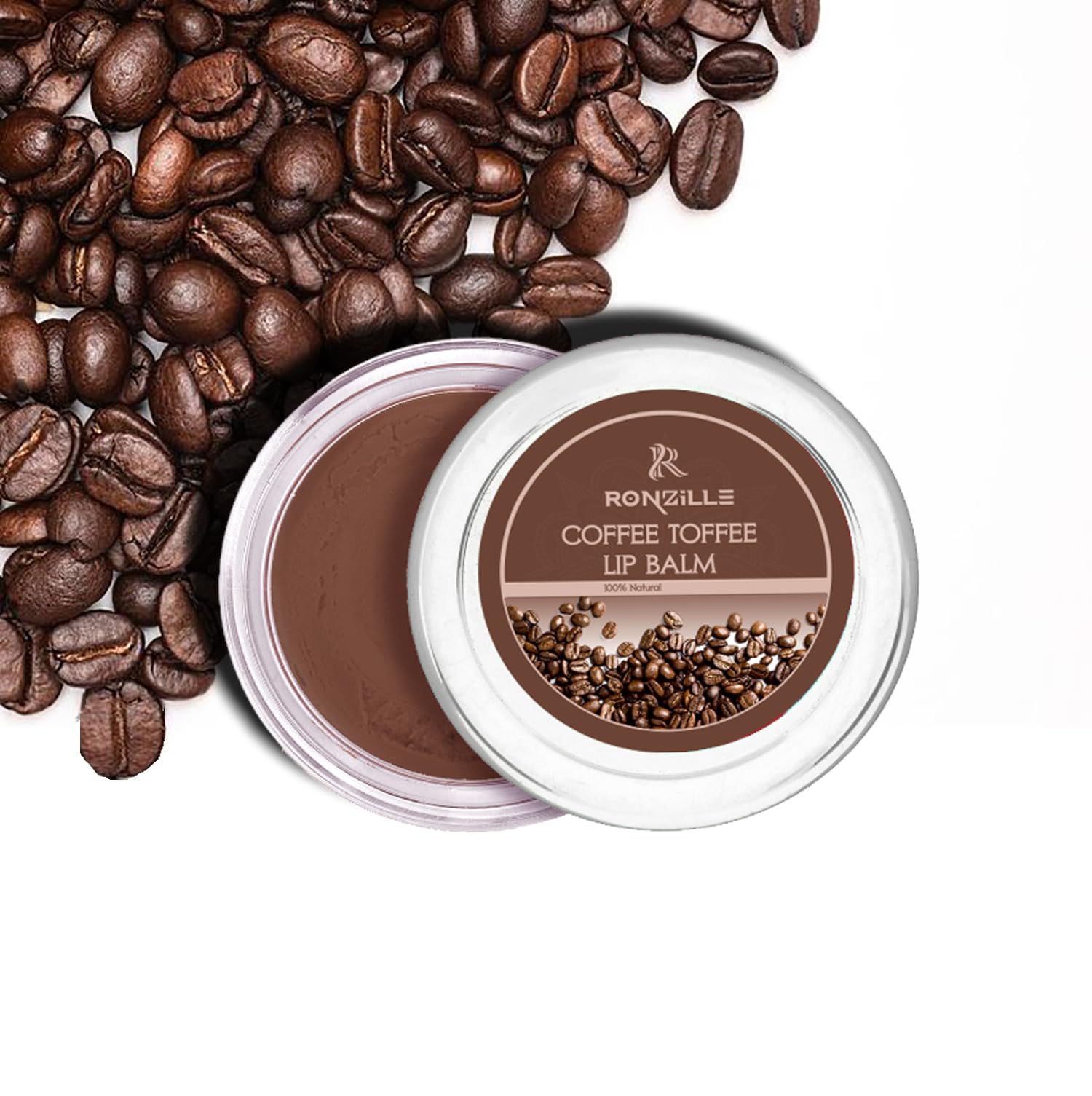Ronzille Lip Balm For Dry I Damaged And Bright Lips With Enriched I Shea Butter & Essential I Oils For Women & Men, 8Gm (Coffee 