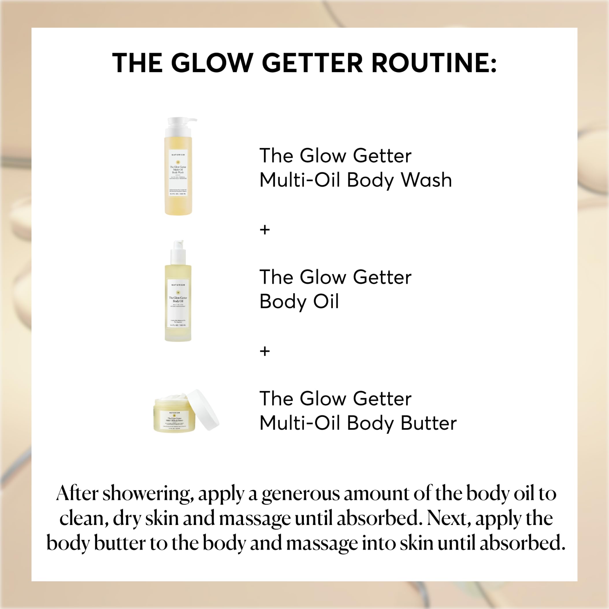 Naturium The Glow Getter Body Oil, Multi-Oil For Intense Nourishment, Hydrating & Moisturizing Formula, Vegan & Cruelty-Free, 3.