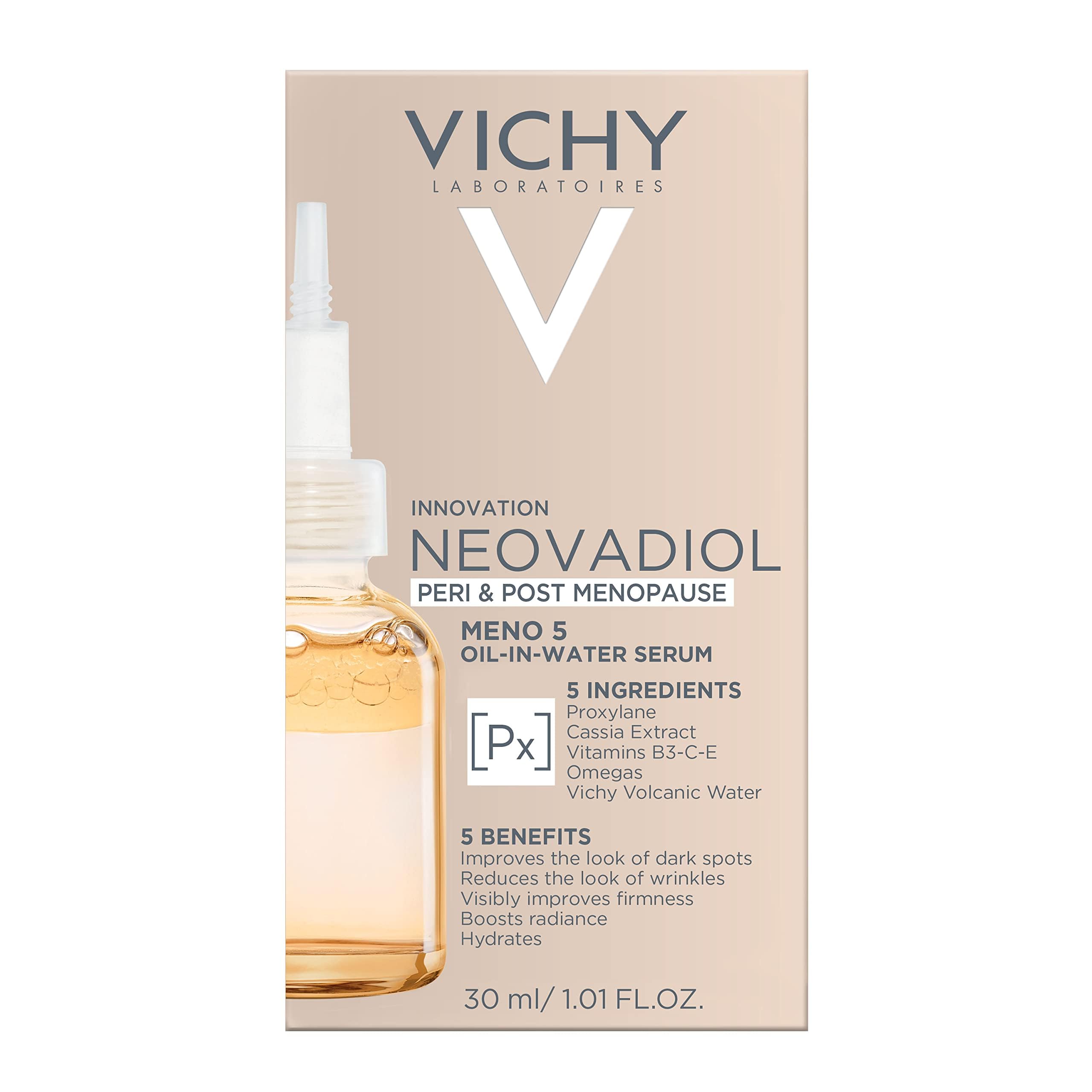Vichy Neovadiol Serum for Peri and Post Menopause  Anti Aging Serum to Reduce Wrinkles and Dark Spots  Dermatologist Tested  101