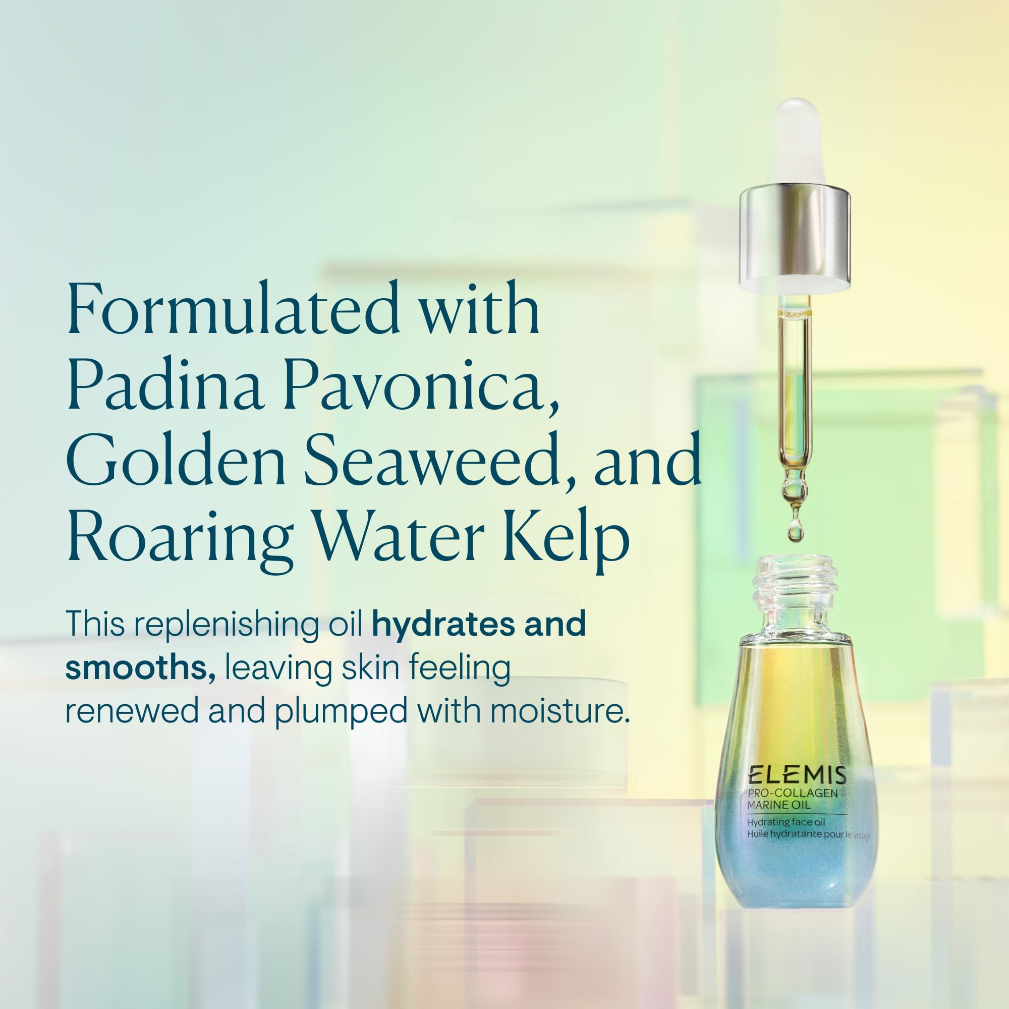 Elemis Pro-Collagen Marine Oil | Ultra Lightweight Anti-Wrinkle Daily Face Oil Deeply Moisturizes, Nourishes, And Hydrates For A