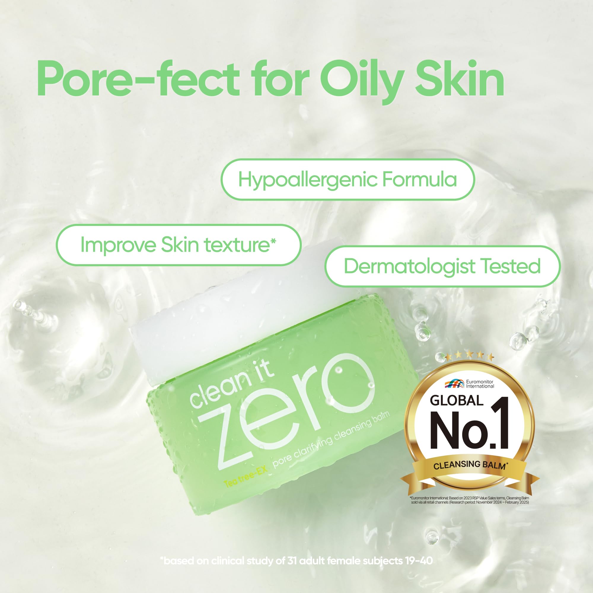 BANILA CO Clean it Zero Pore Clarifying Cleansing Balm | Korean Makeup Remover, Cleansing Oil, Facial Cleanser for Oily and Acne