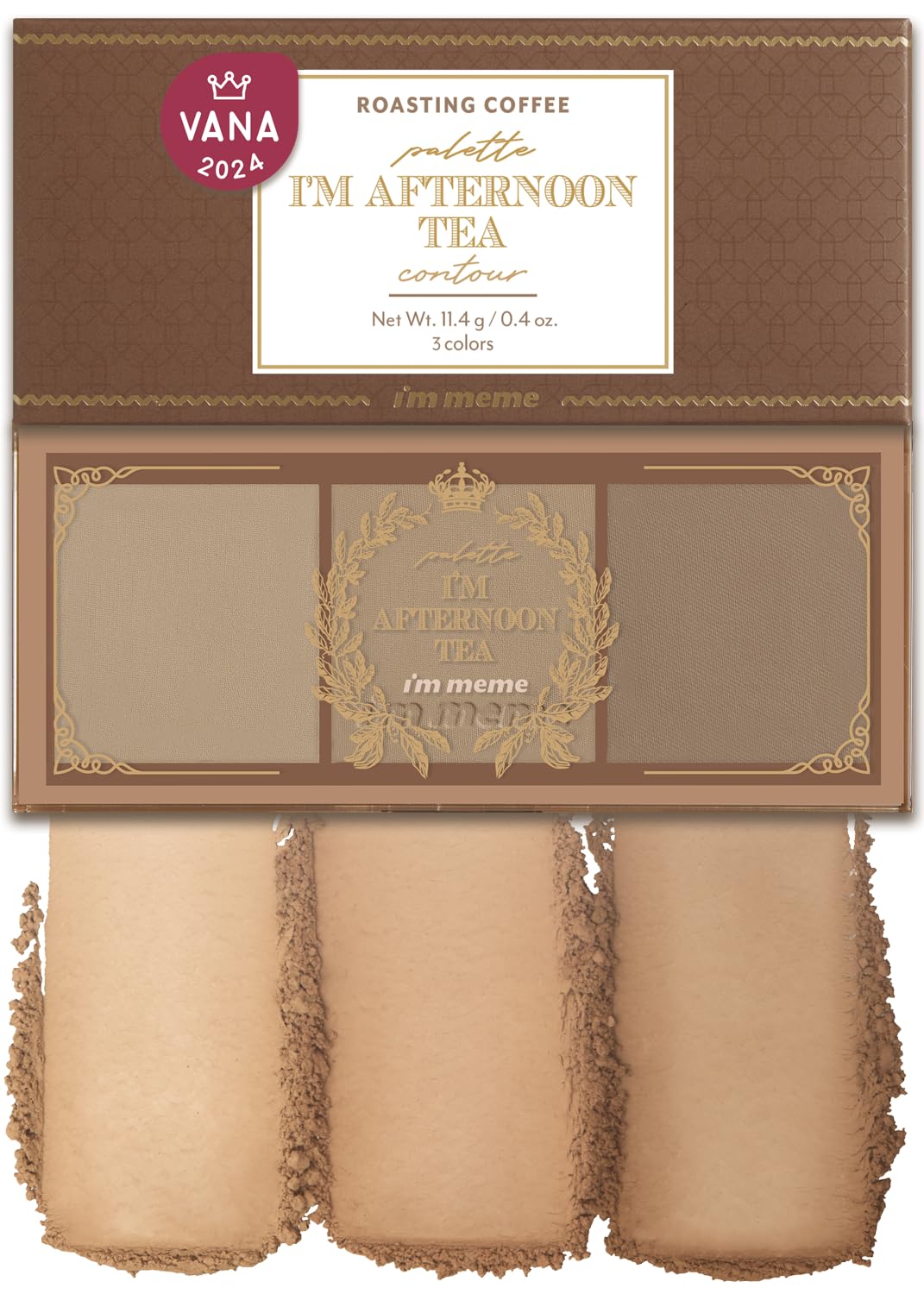 I'M Meme Palette - Afternoon Tea Contour | Roasting Coffee, Bronzer Palette For Face & Cheeks, Matte Powder Bronzer, Natural Mak