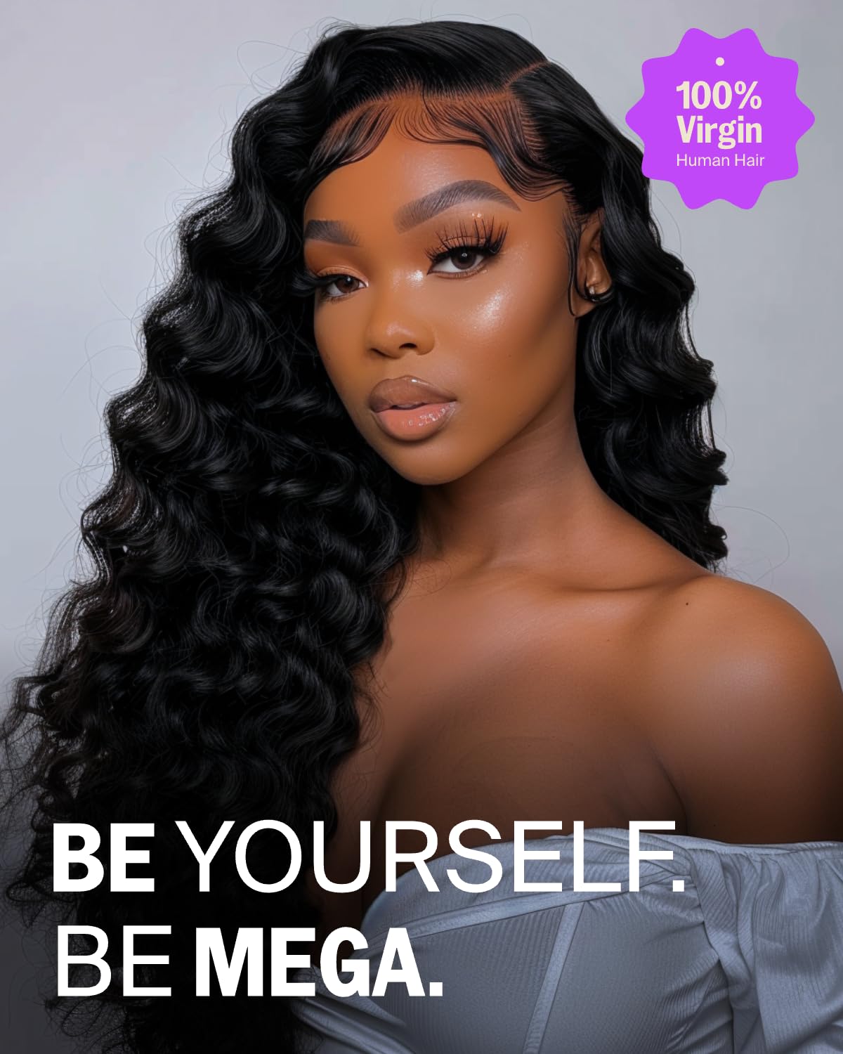 Megalook Glueless Loose Deep Wave Lace Front Wigs Human Hair Pre Plucked Pre Cut 6X5 Hd Closure Wig 220% Density 12A Wear And Go