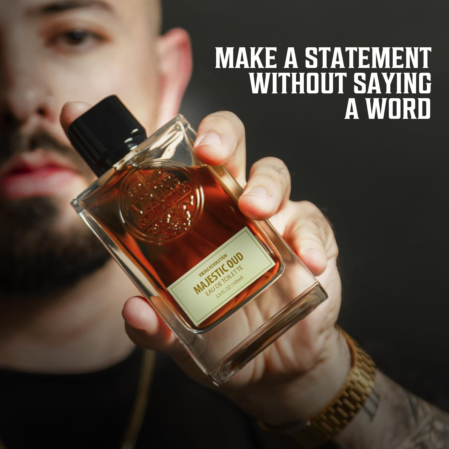 Viking Revolution Majestic Oud Cologne For Men - Earthy Mens Cologne Spray Eau De Toilette - Woody Majestic Oud Perfume For Men