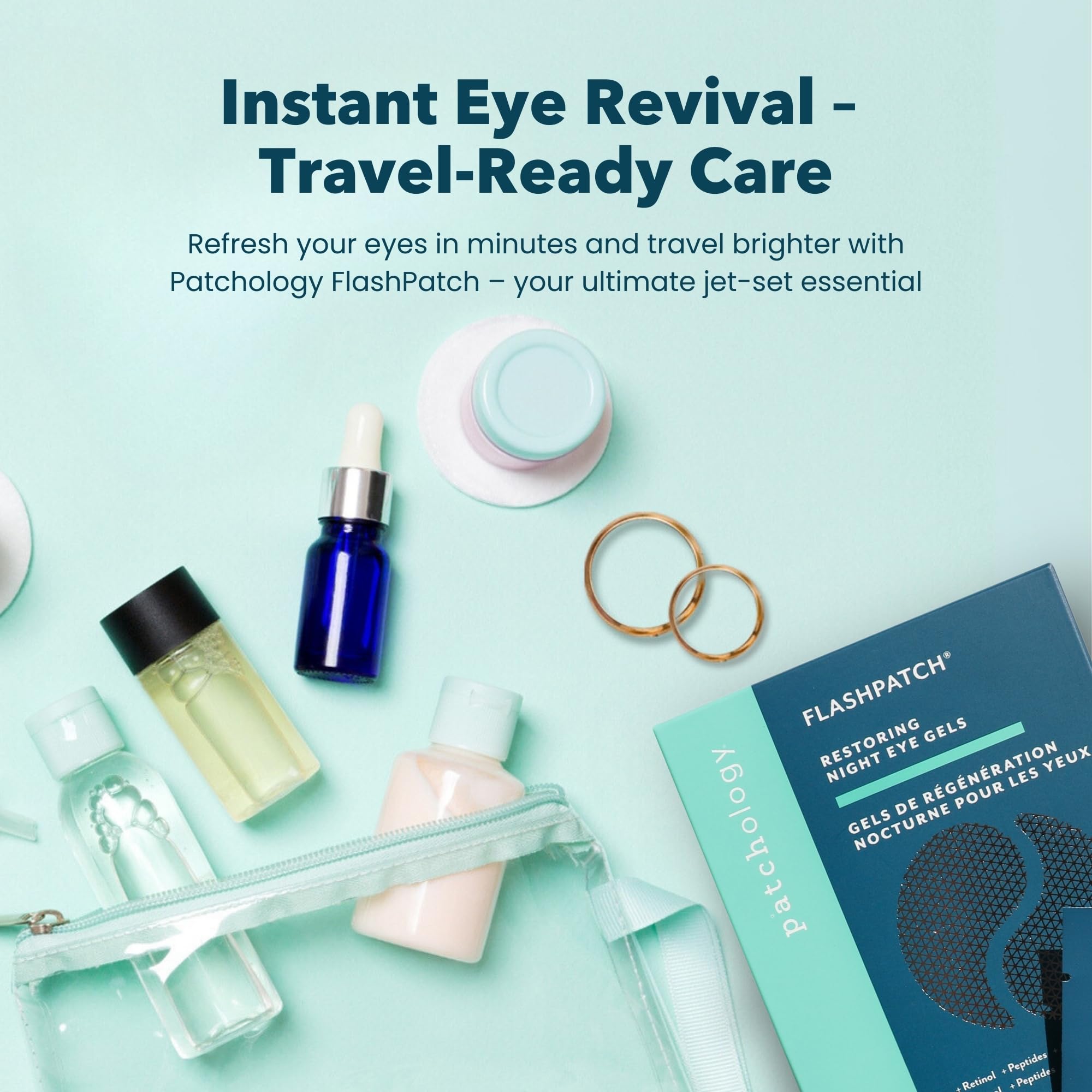 Patchology Restoring Eye Gel Patches with Retinol & Collagen - Under Eye Mask for Dark Circles, Puffy Eyes, & Wrinkles - Anti-Ag