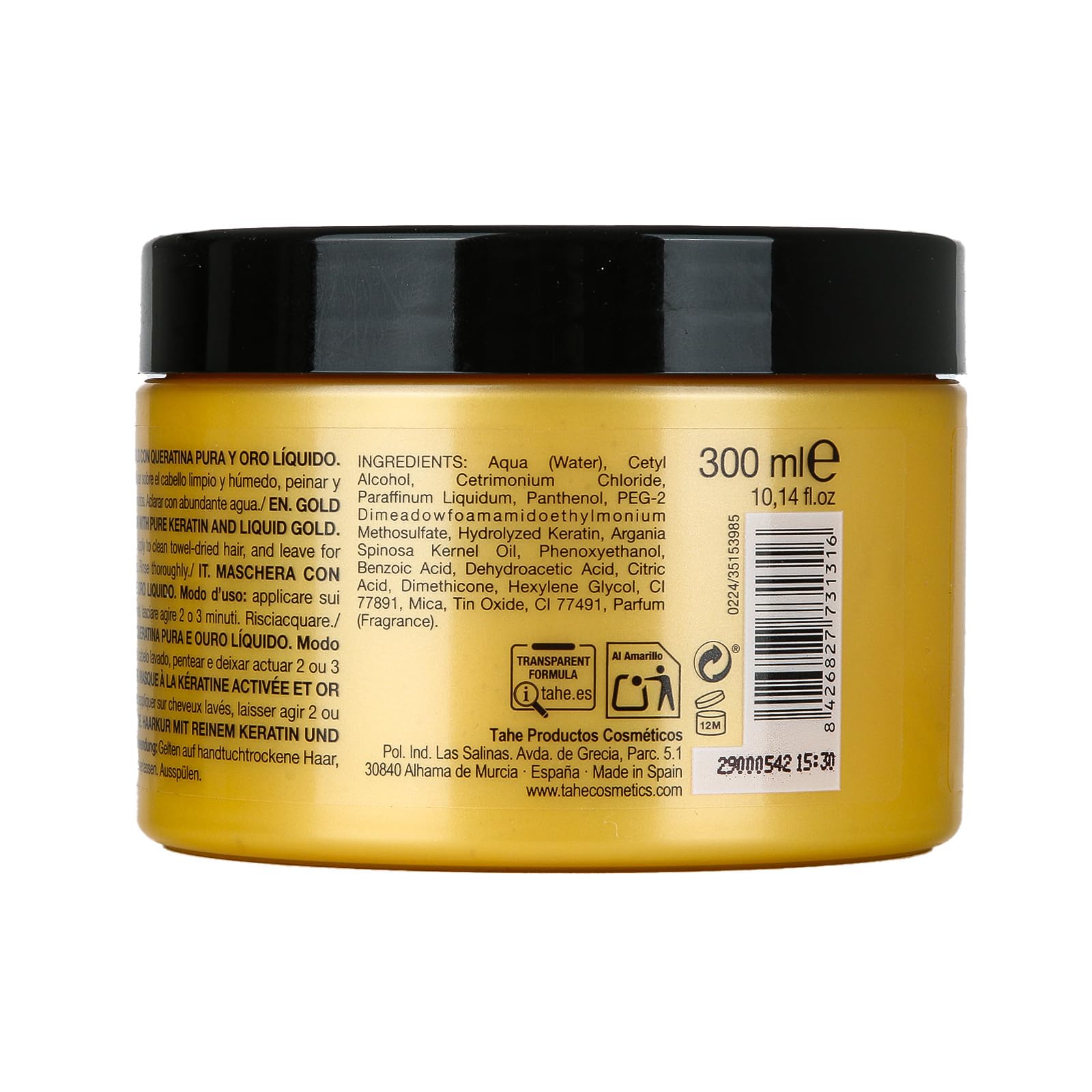 Tahe Botanic Acabado Gold Mask 300 Ml