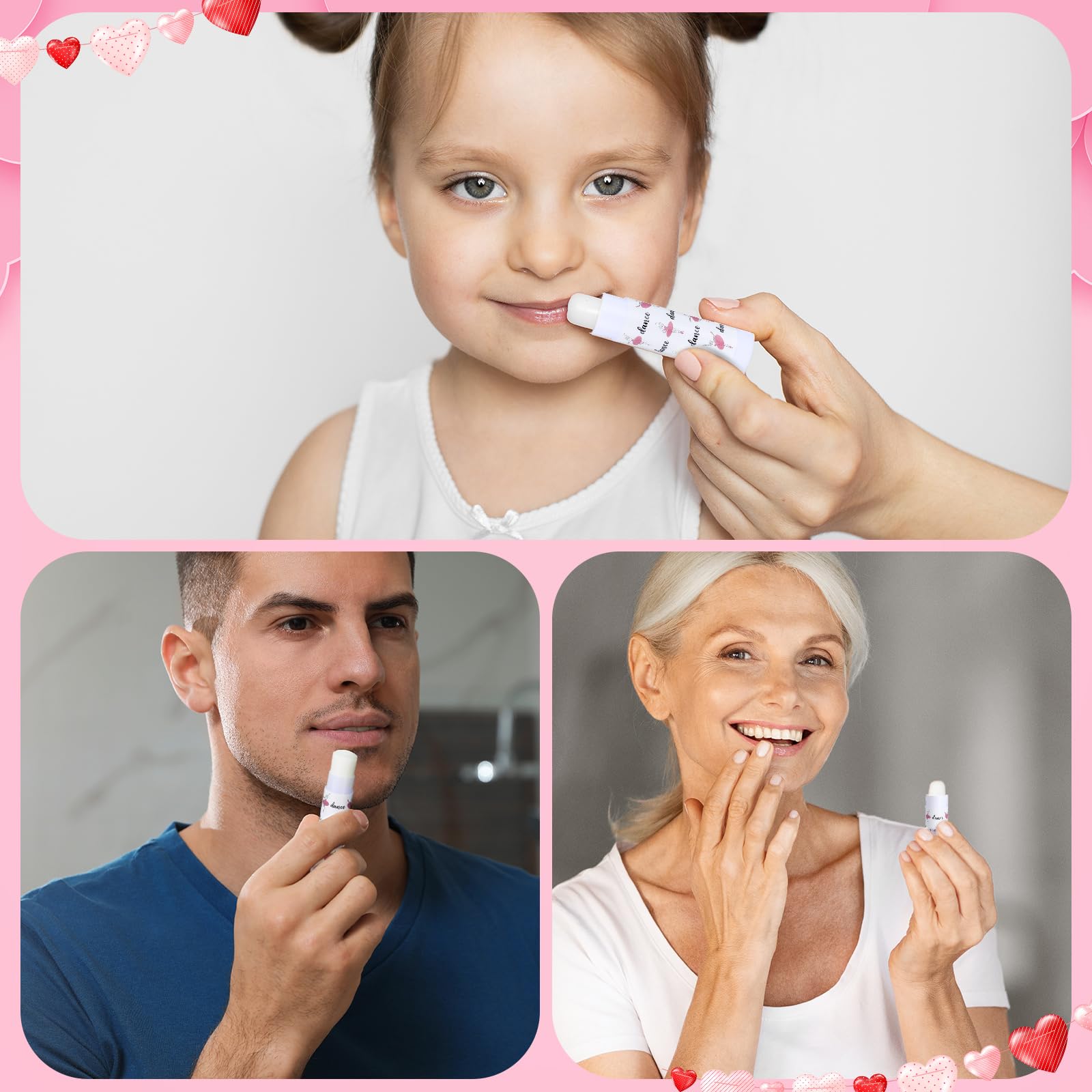 Dansib 24 Pack Dance Theme Ballet Lip Balms Bulk Moisturizing Lip Balms Gift Ballet Gifts Lip Balm Christmas Thanksgiving Day Da