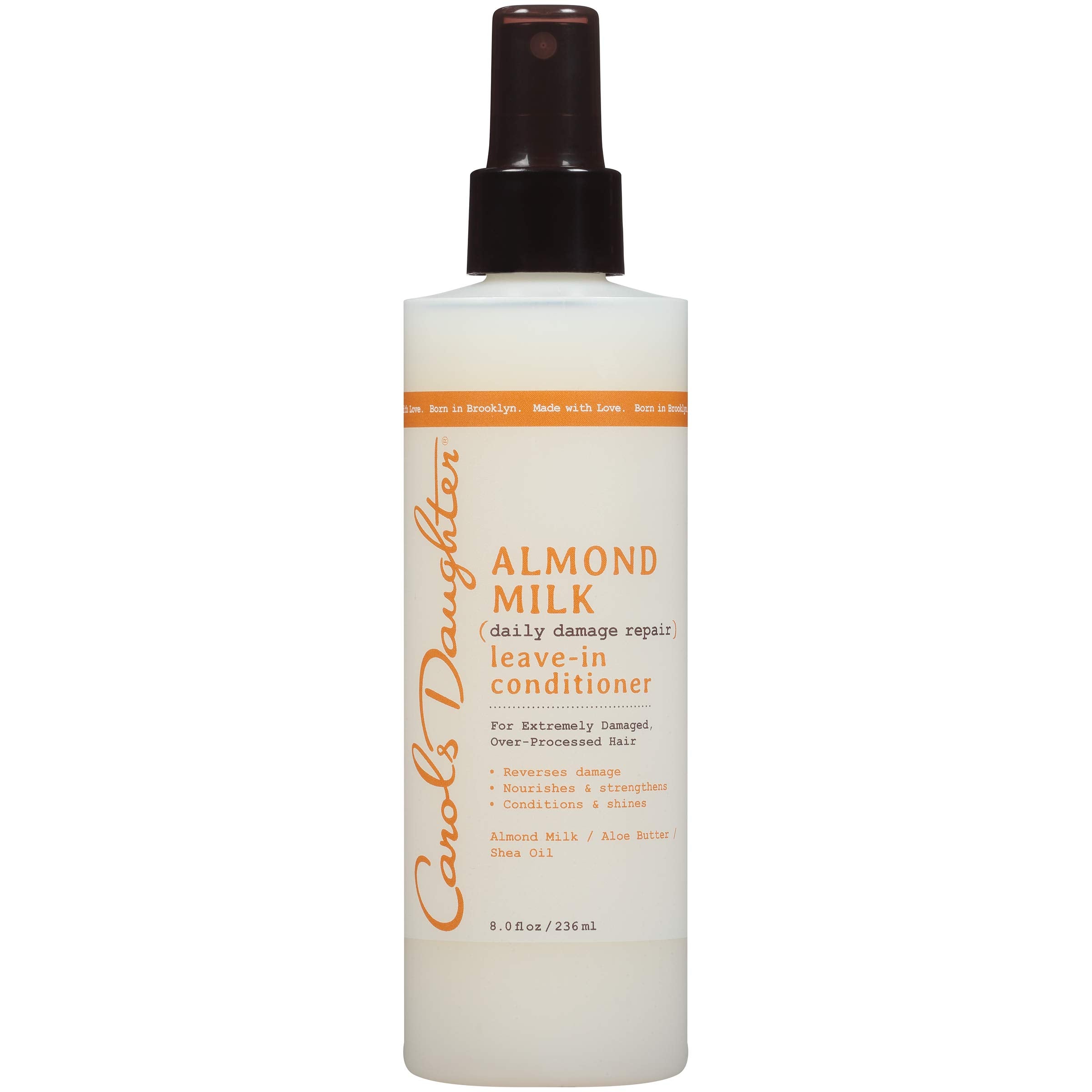 Carols Daughter Almond Milk Leave In Conditioner with Almond Milk, Aloe Butter and Shea Oil for Extremely Damaged Hair, 8 fl oz