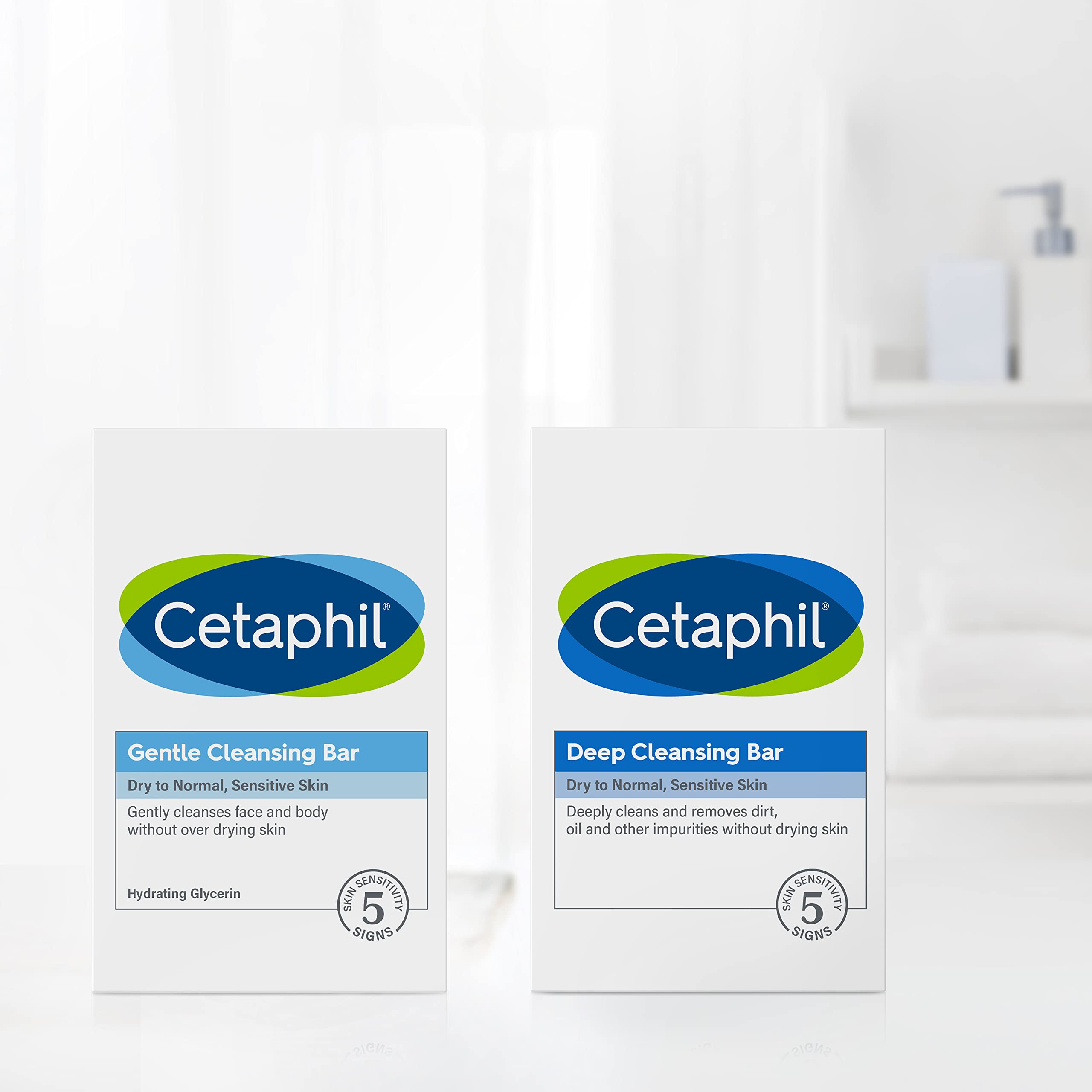 Cetaphil Gentle Cleansing Bar, 4.5 Oz Bar (Pack Of 6), Nourishing Cleansing Bar For Dry, Sensitive Skin, Non-Comedogenic, Dermat