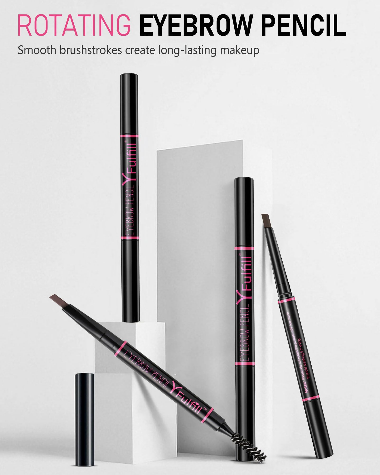 Yfulfill Light Brown Eyebrow Pencil Waterproof For Women, Eye Brow Pencils For Women Light Brown, Light Brown Eyebrow Pen, Light