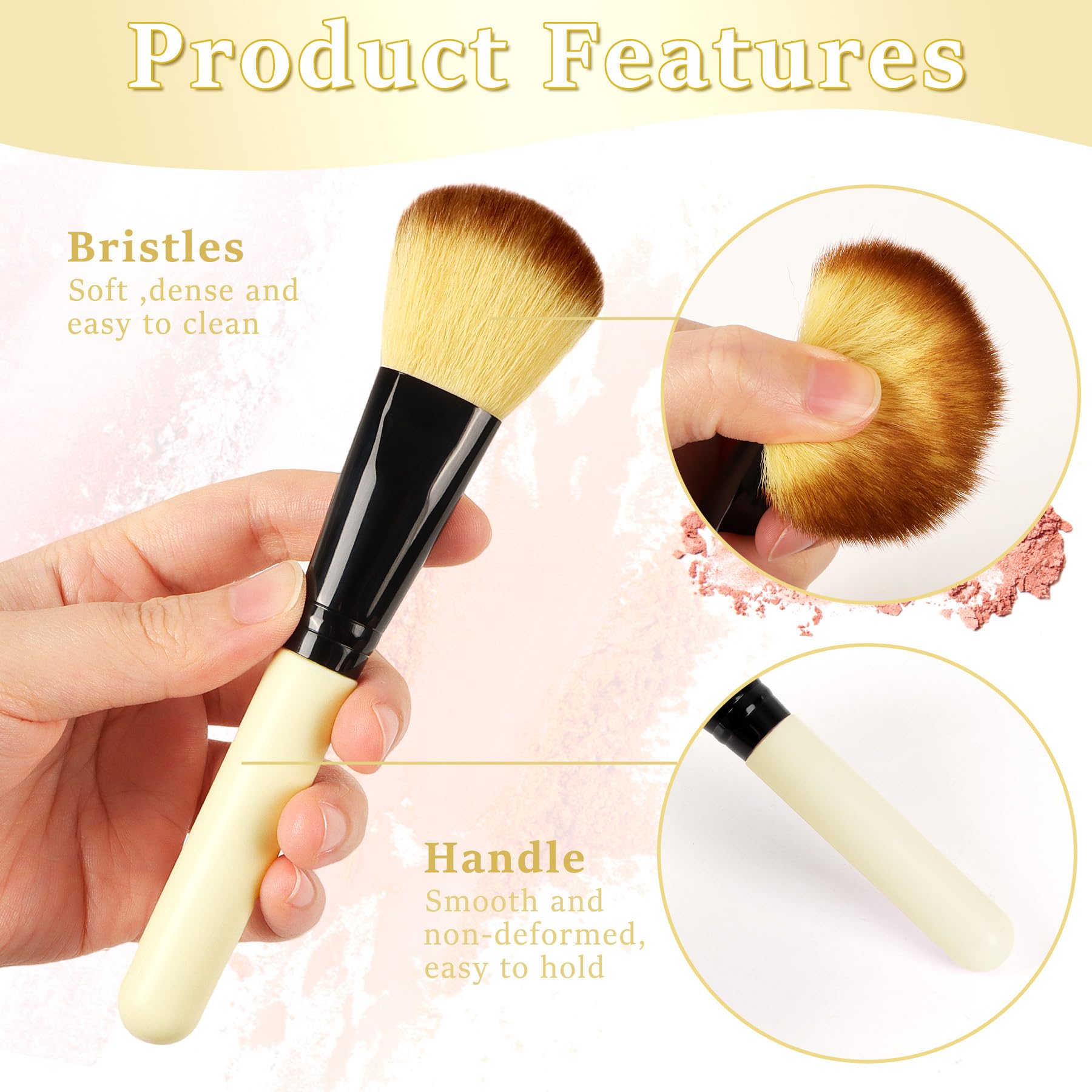 Makeup Brush Set With Case - 12 Pcs Makeup Brush Sets For Foundation Beauty Eyeshadow Blush Powder Concealer Contour Brushes Kit