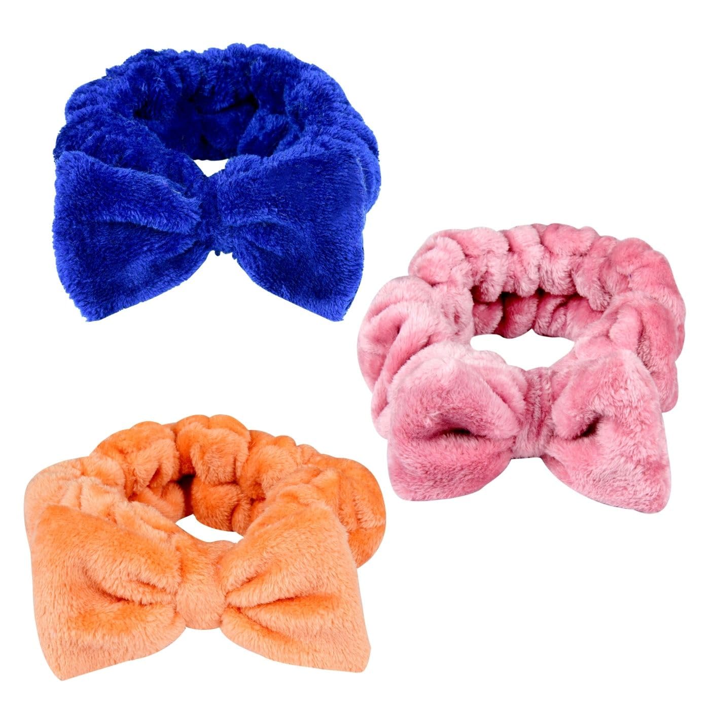 NNR Makeup Headband for Women Headband for Girls (BluePinkOrange)