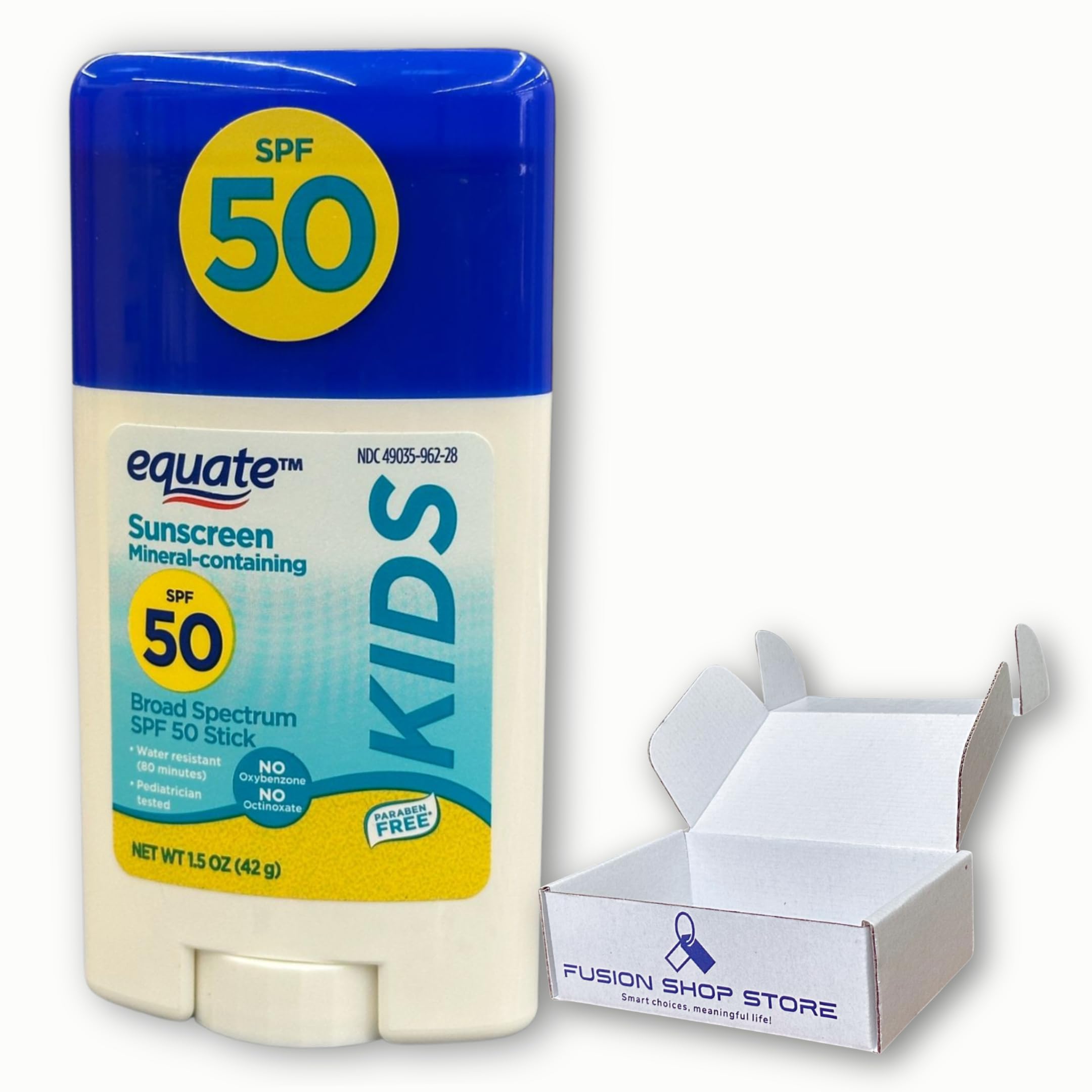 Sunscreen sticks for kids 50 SPF Broad Spectrum, Mineral Actives 1.5 Oz (Pack of 1)