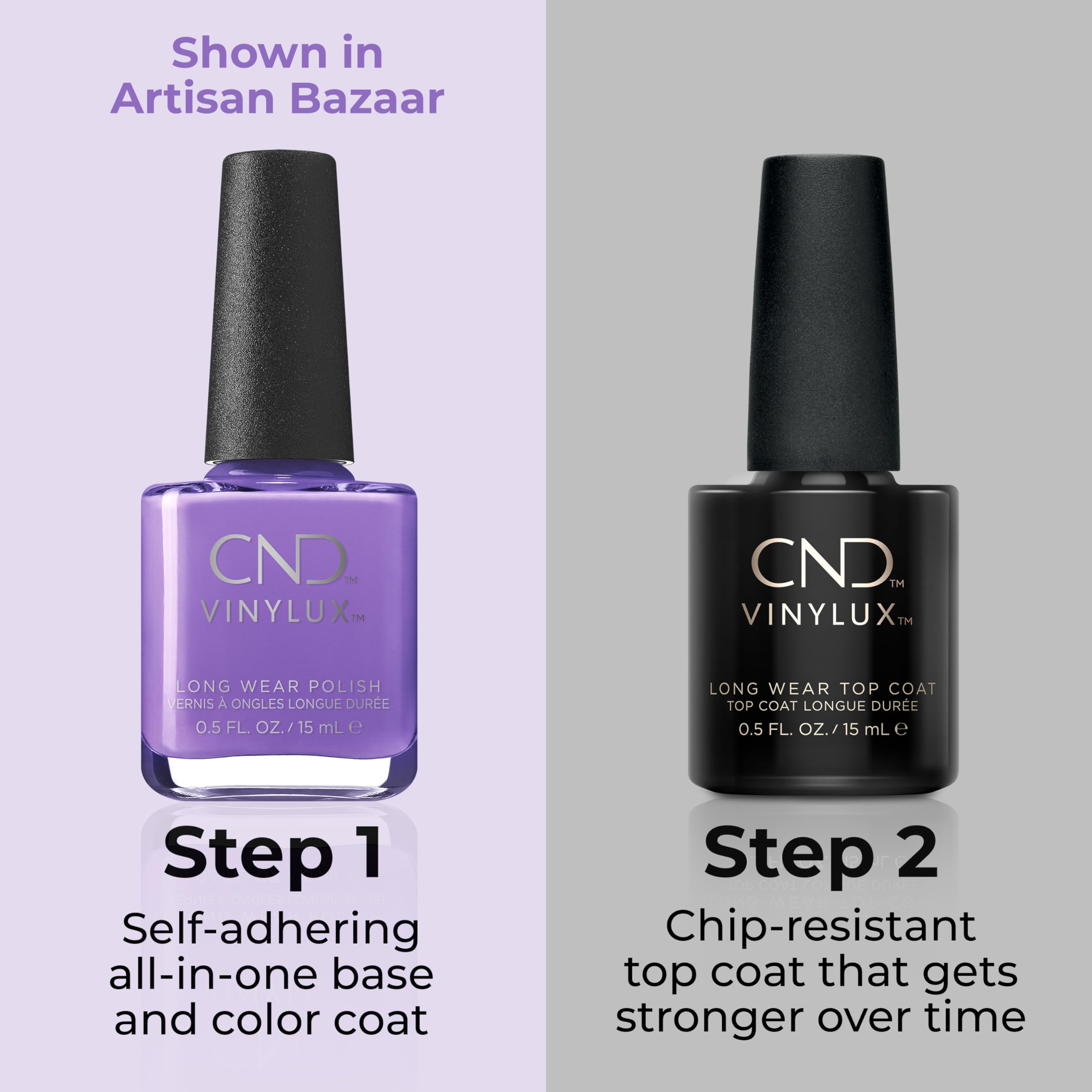 Cnd Vinylux Longwear Blue Nail Polish, Gel-Like Shine & Chip Resistant Color, 05 Fl Oz