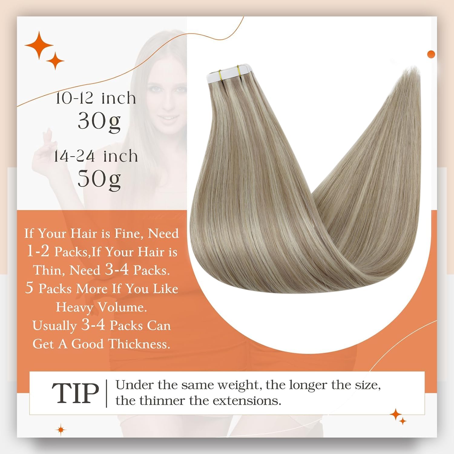 Full Shine Tape In Hair Extensions 12 Inch Remy Tape Hair Extensions 20Pcs 30G Highlight Color 18 Ash Blonde And 613 Blonde Exte