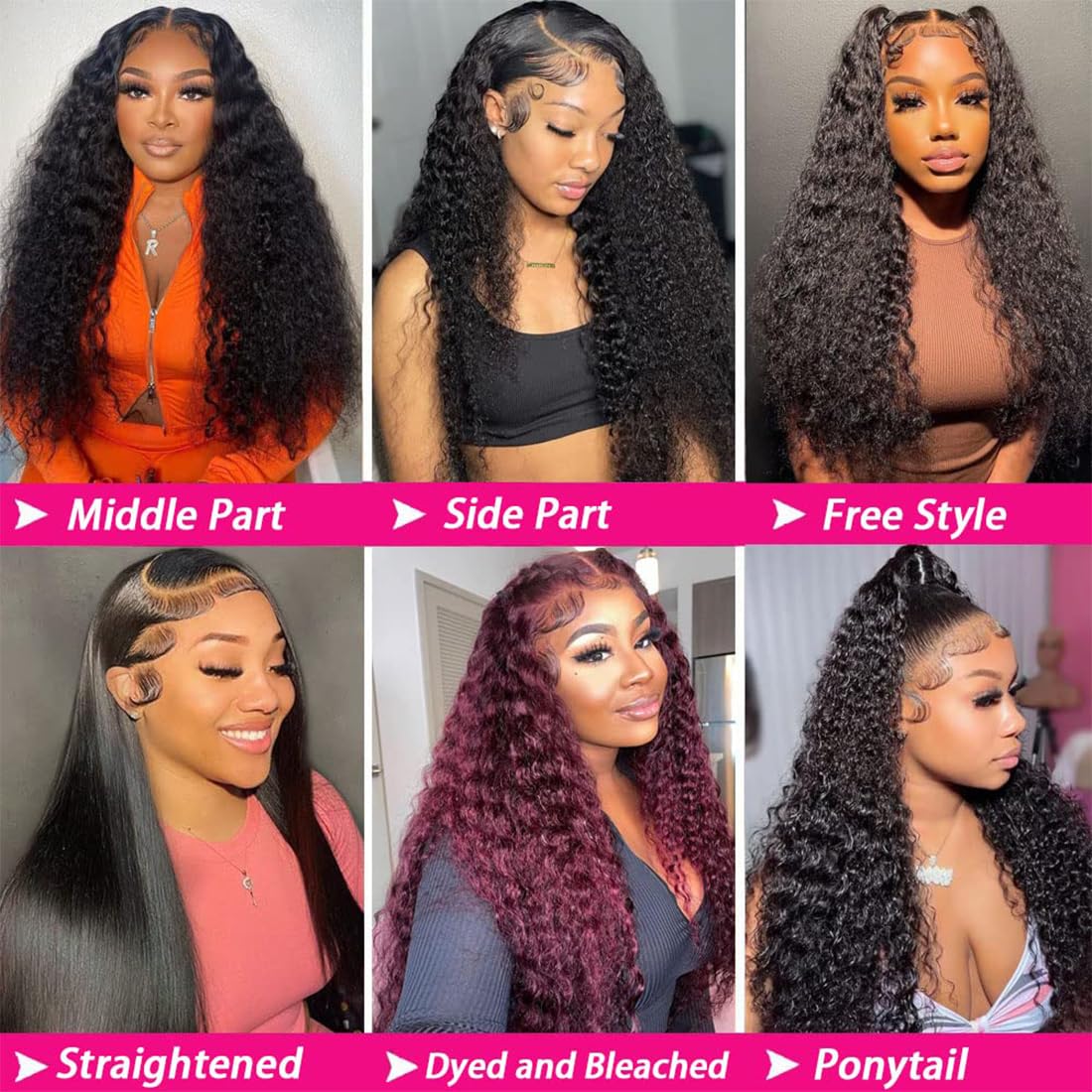 Huichu 13X6 250 Density Water Wave Lace Front Wigs Human Hair Glueless Wigs Human Hair Pre Plucked Pre Cut Deep Wave Hd Transpar