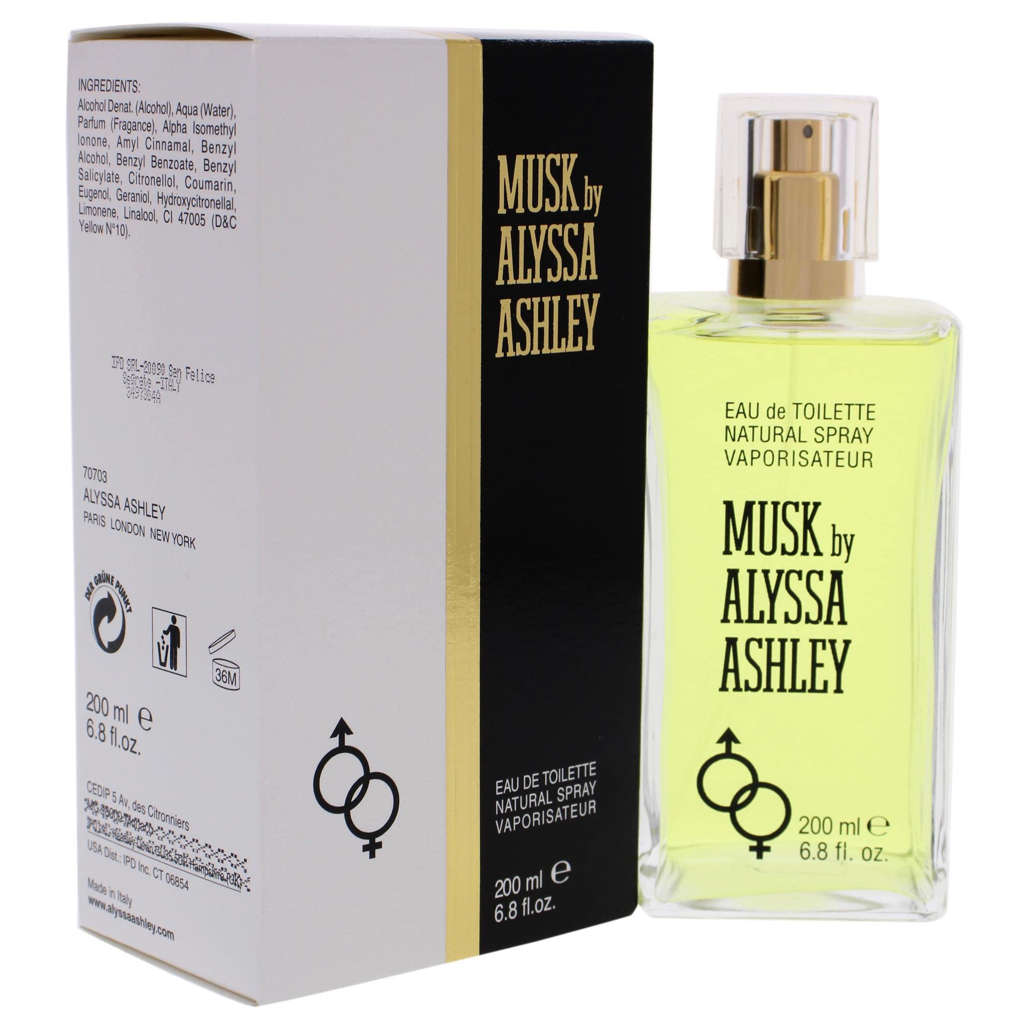 Alyssa Ashley Eau De Toilette Spray For Women, Musk, 6.8 Ounce