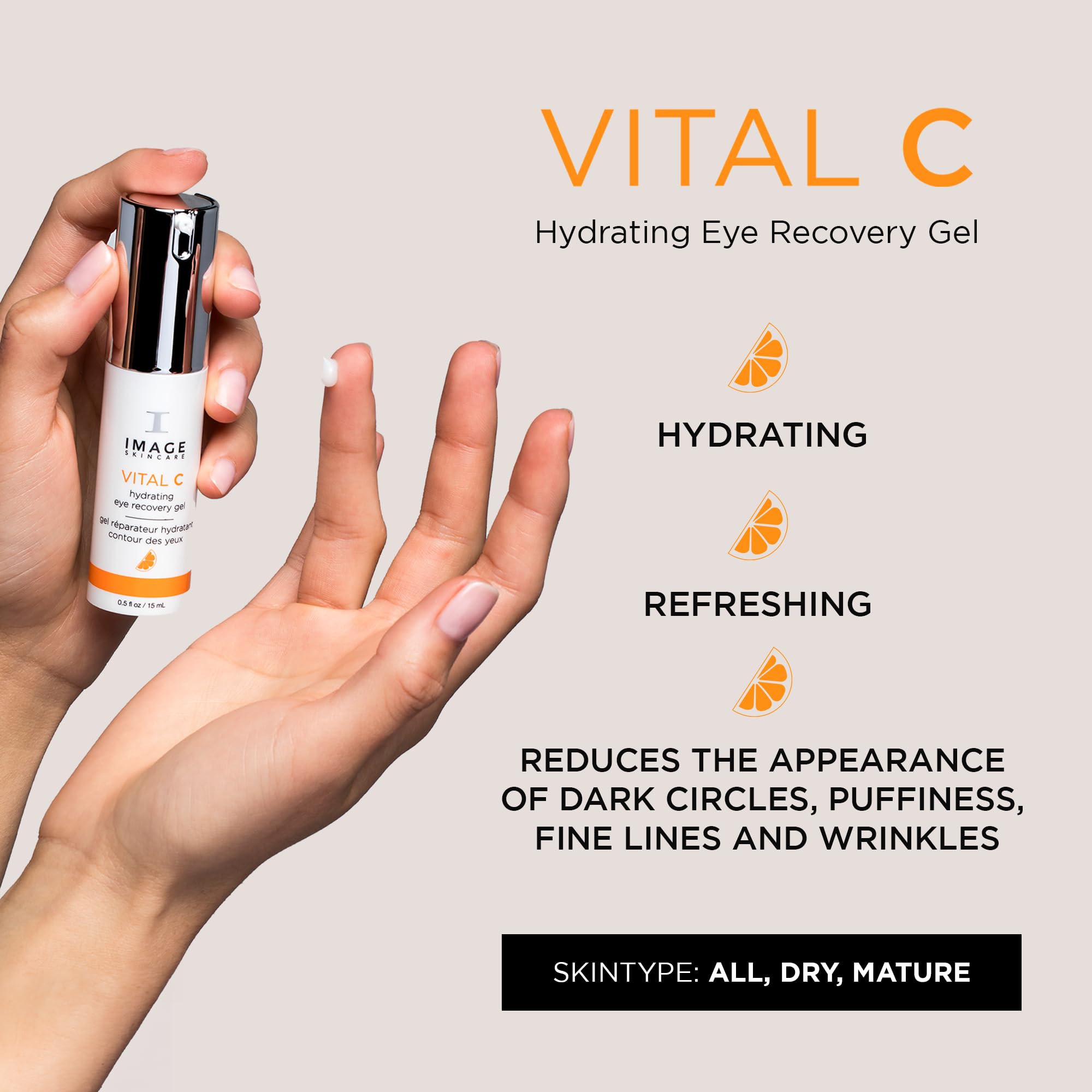 Image Skincare Image Vital C Hydrating Eye Recovery Gel, Multi 0.5 Fl Oz