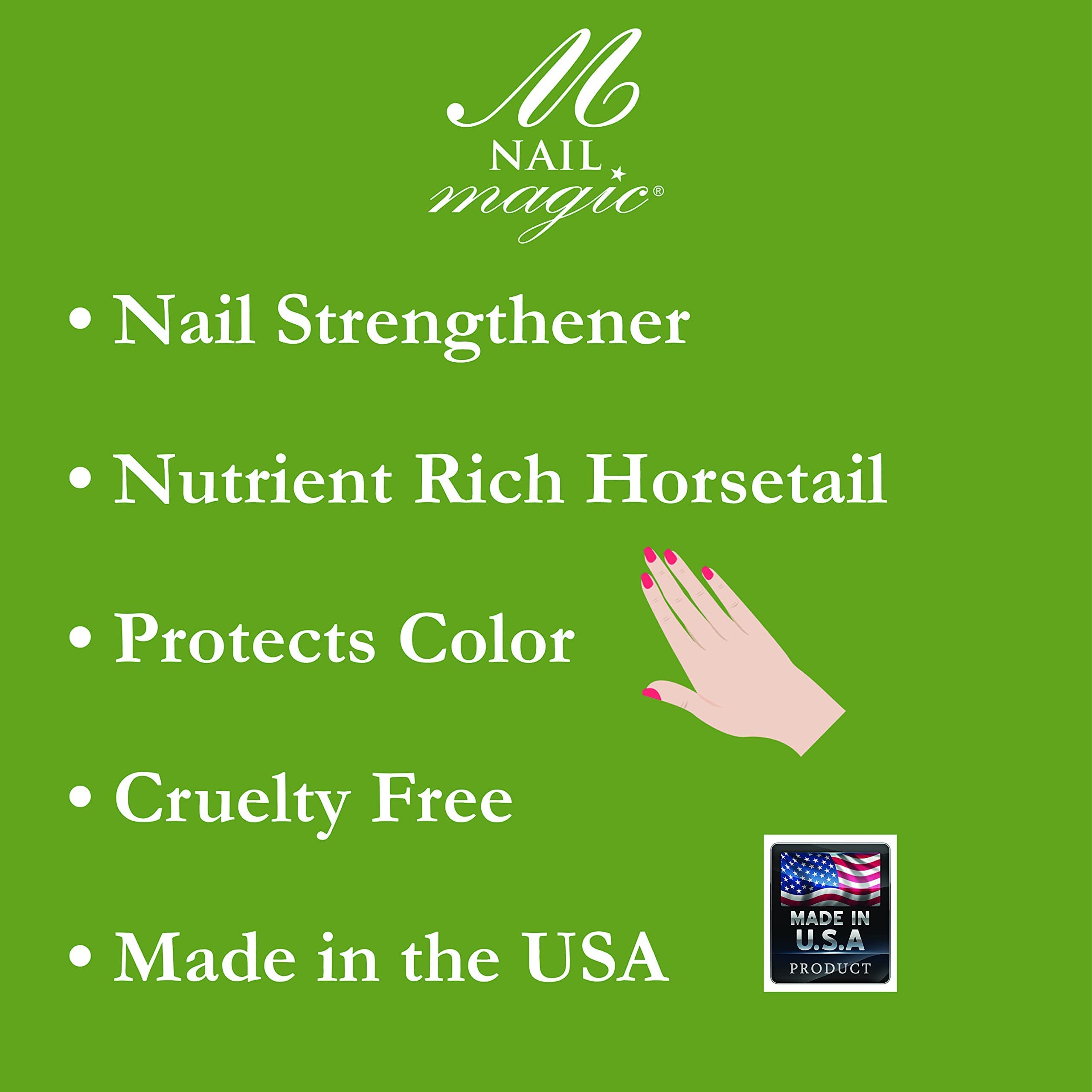 Nail Magic Strong Botanical Nail Strengthener,Conditioner w/horsetail, rich in silica, nutrients, vegan, cruelty free, helps spl