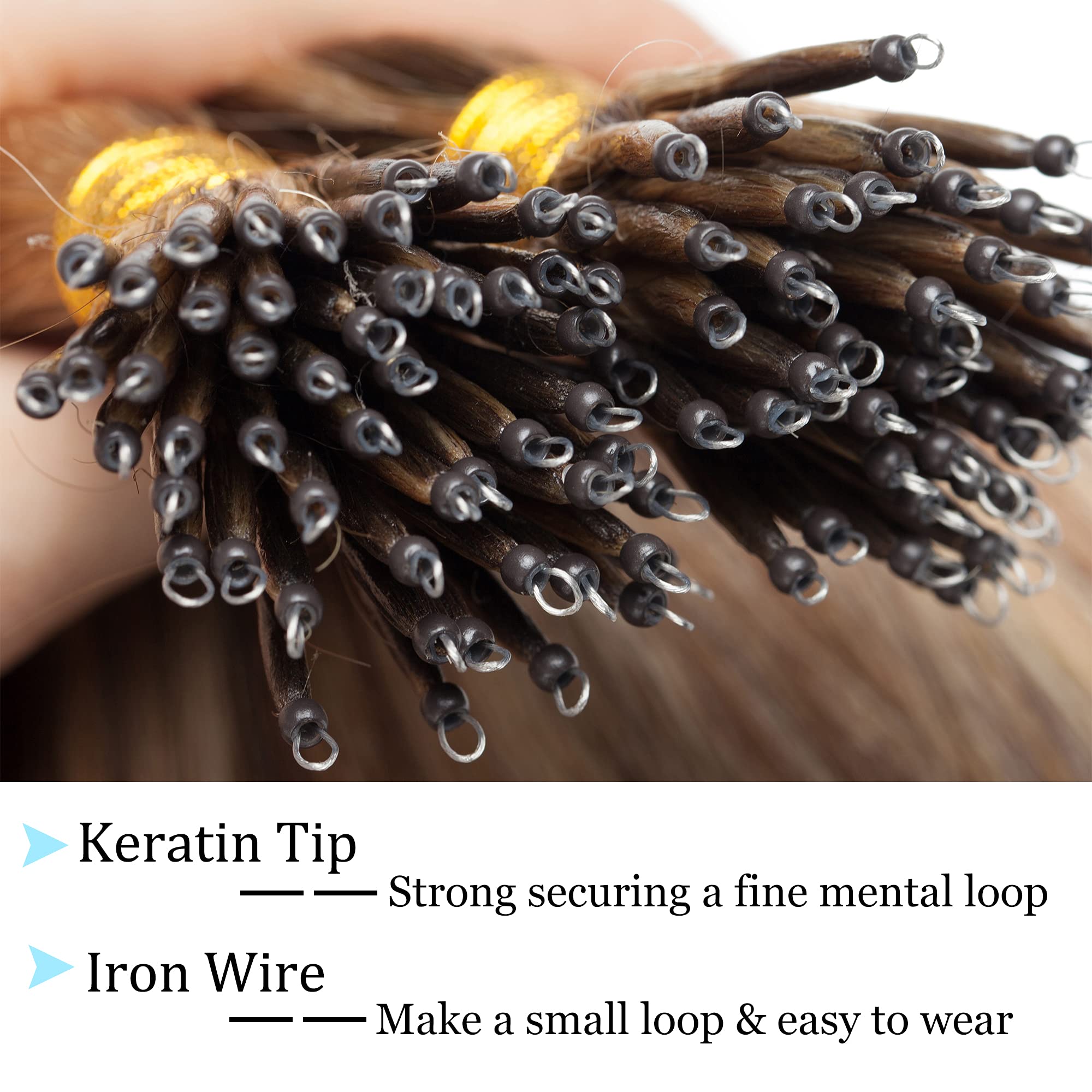 SEGO Nano Tip Hair Extensions Human Hair Balayage Nano Beads Pre-bonded Seamless Nano Ring Highlight Hair Extensions for Women 1